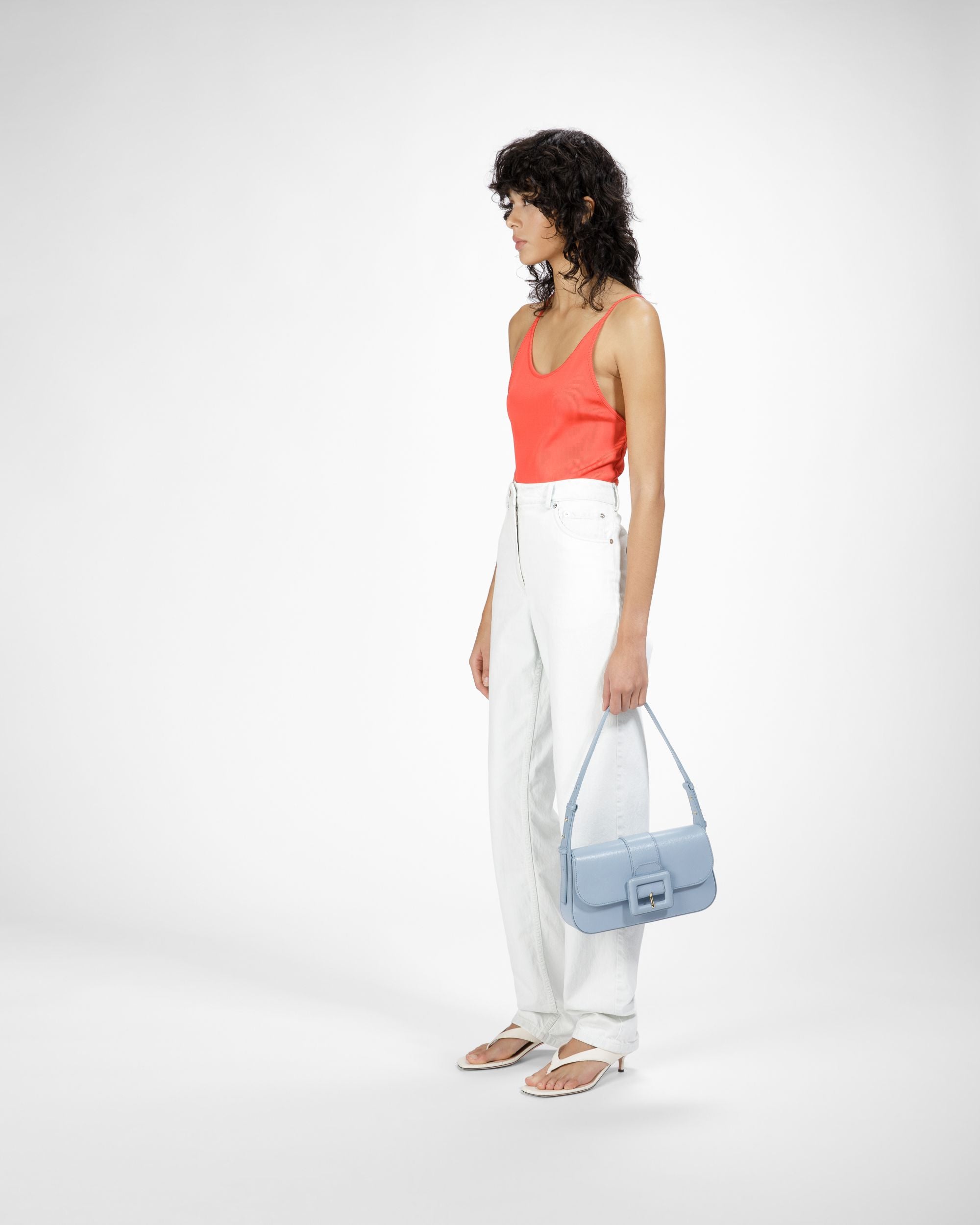 Jadha ライトブルー レザー ショルダーバッグ - 女性 - Bally - 07