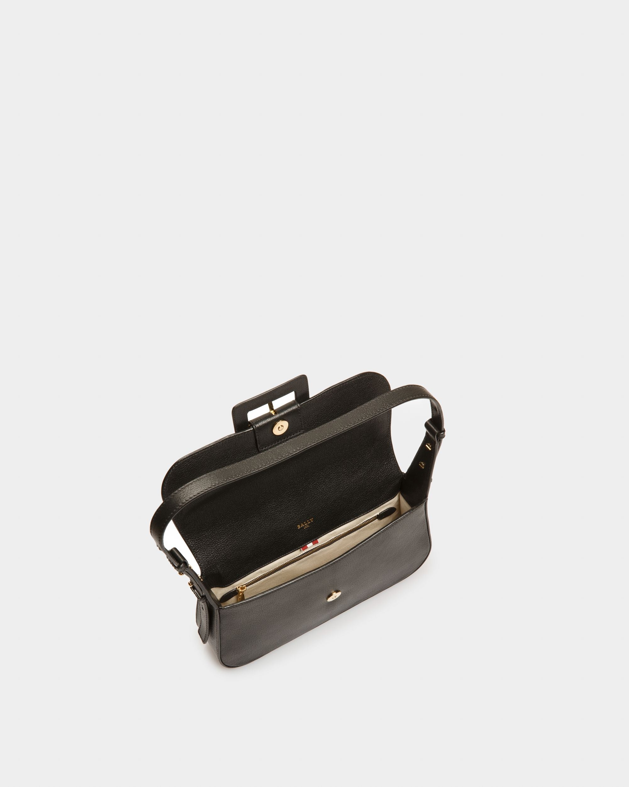 Jadha ブラック レザー ショルダーバッグ - 女性 - Bally - 04