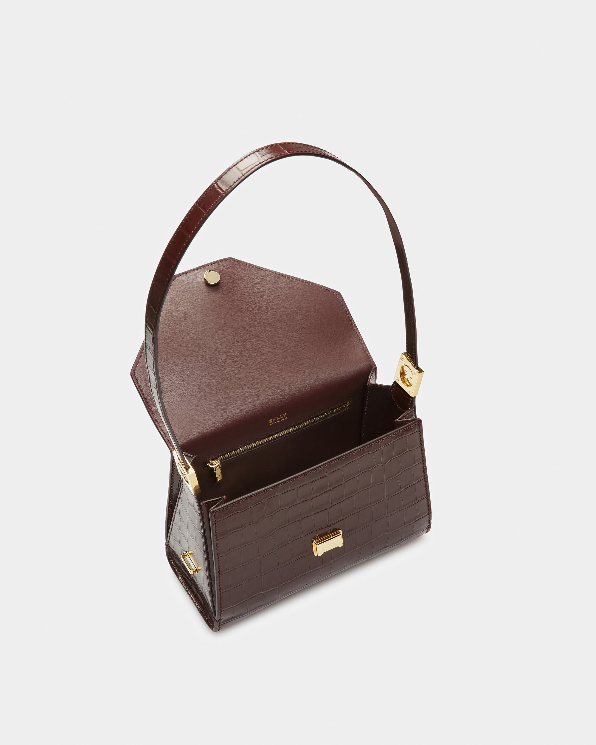 Emblem トップハンドル バッグ クロコダイルエンボスレザー - 女性 - Bally - 05