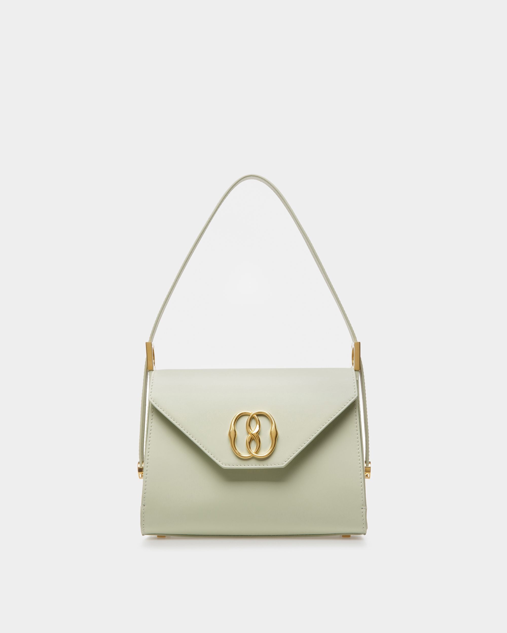 Emblem トップハンドルバッグ ベビーグリーン レザー - 女性 - Bally - 01