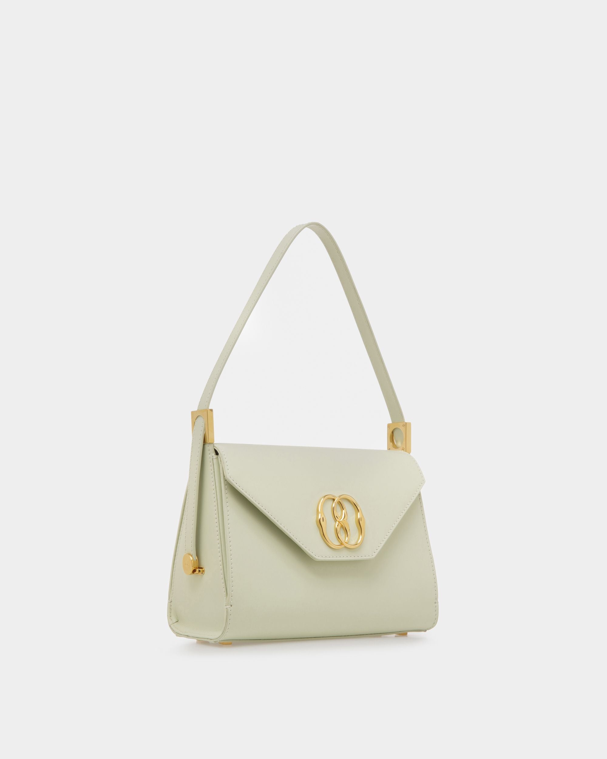 Emblem トップハンドルバッグ ベビーグリーン レザー - 女性 - Bally - 04