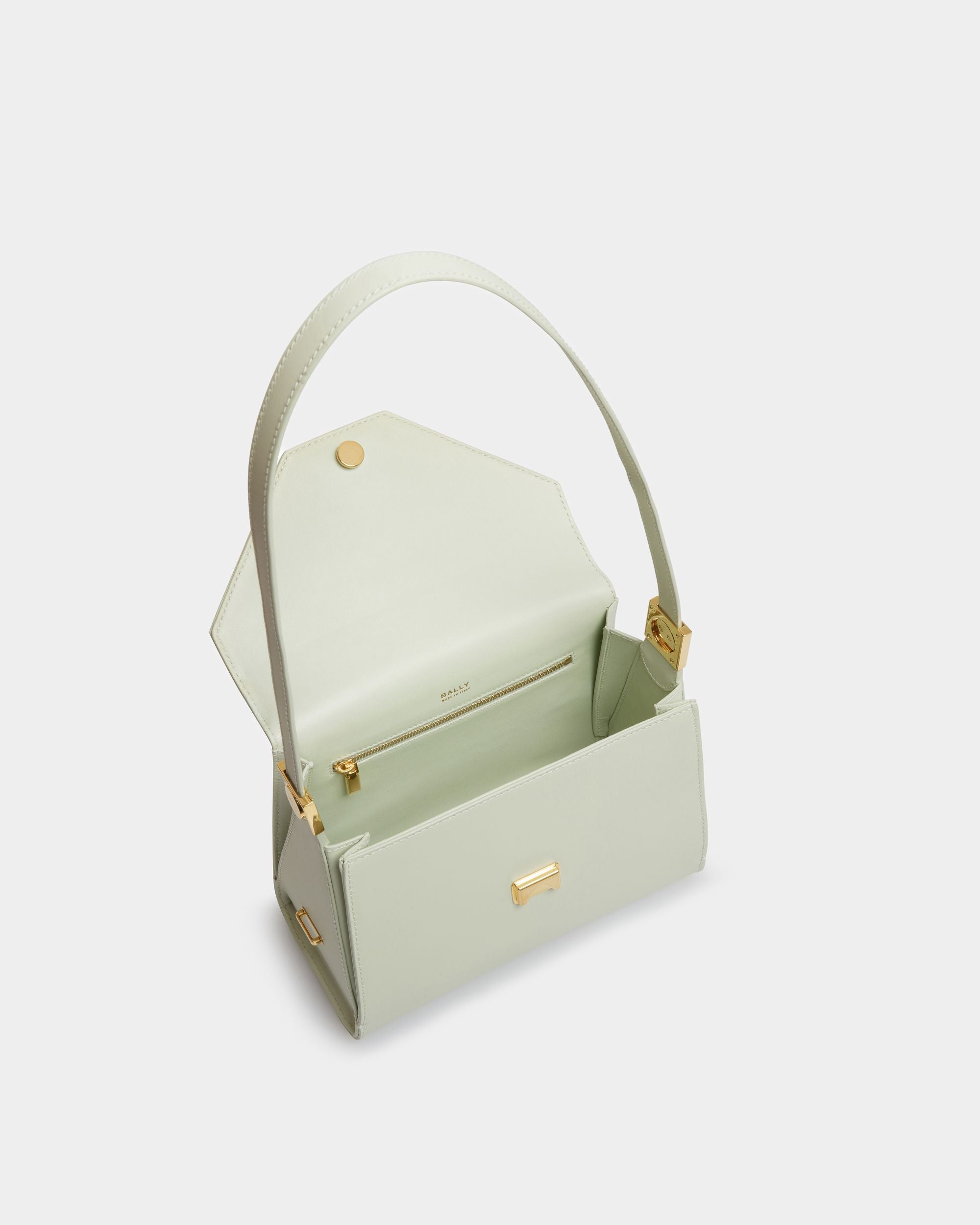 Emblem トップハンドルバッグ ベビーグリーン レザー - 女性 - Bally - 05