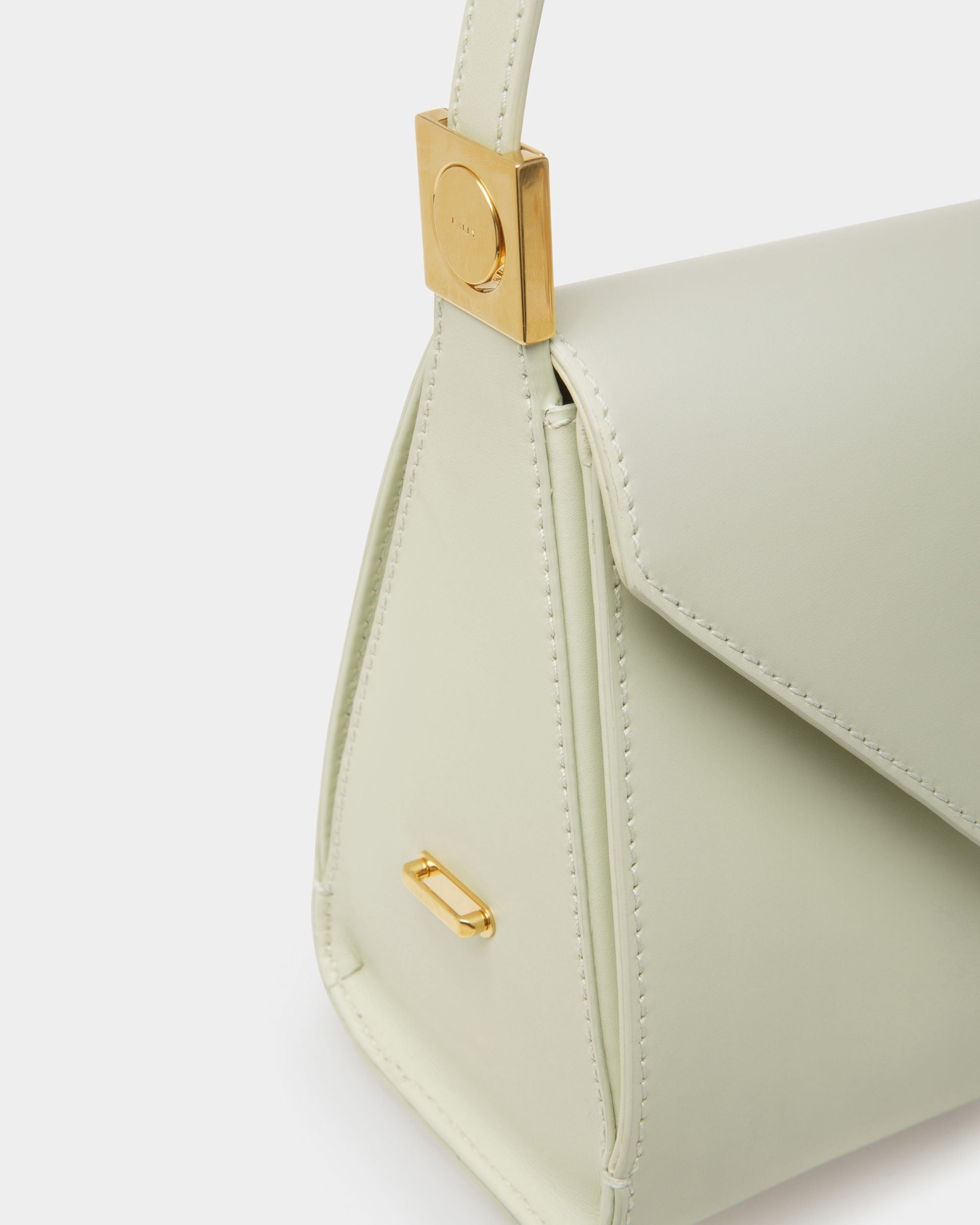Emblem トップハンドルバッグ ベビーグリーン レザー - 女性 - Bally - 06