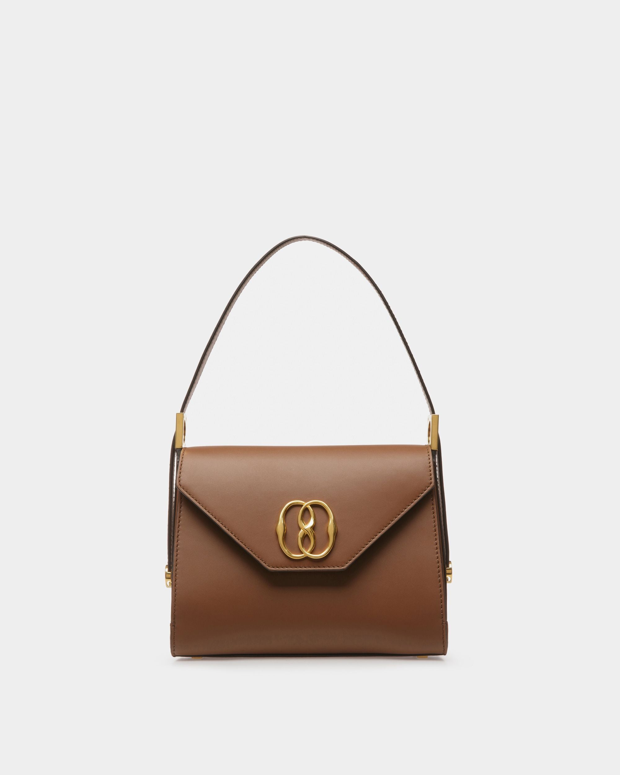 Emblem トップハンドルバッグ ブラウン レザー - 女性 - Bally - 01