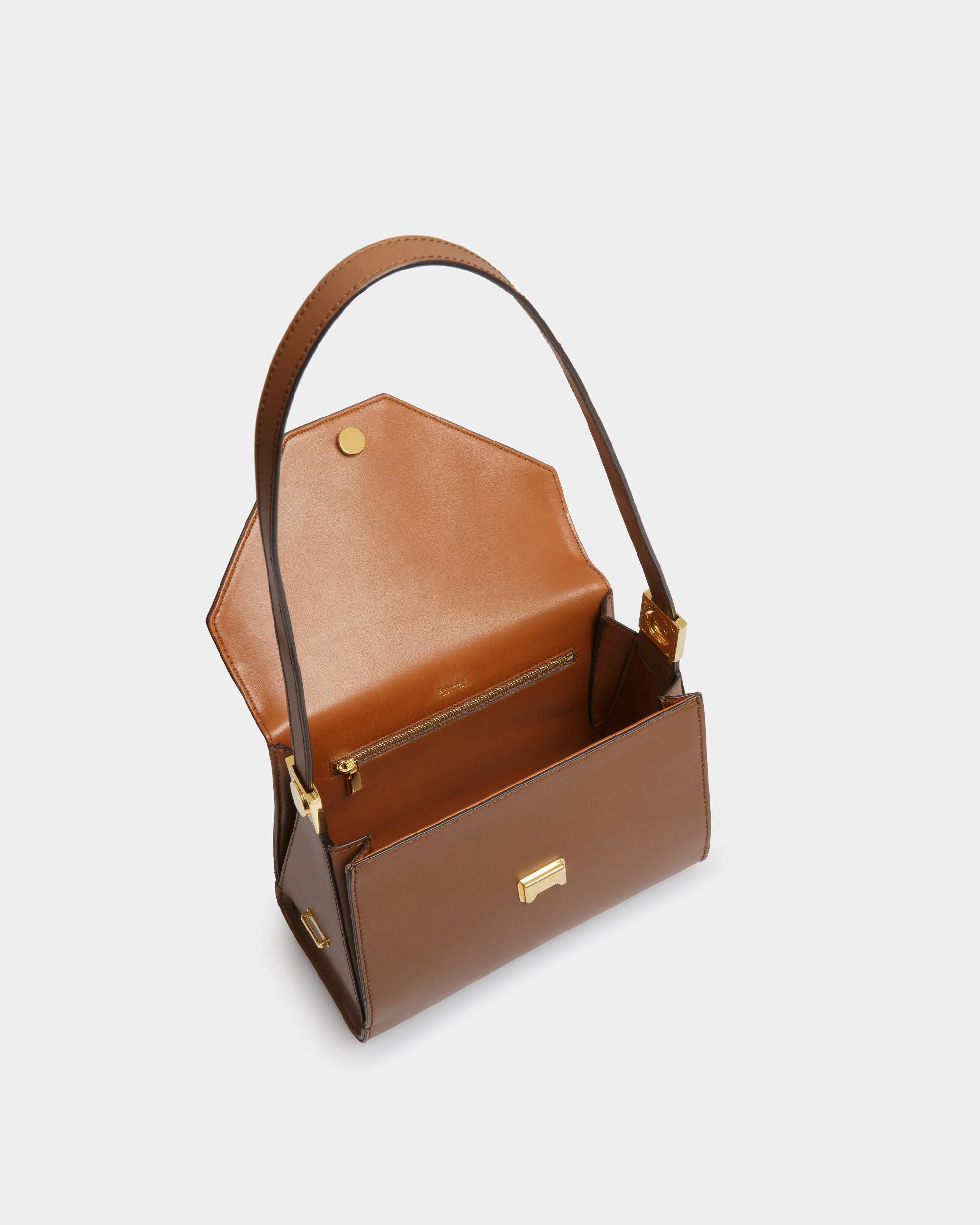 Emblem トップハンドルバッグ ブラウン レザー - 女性 - Bally - 04