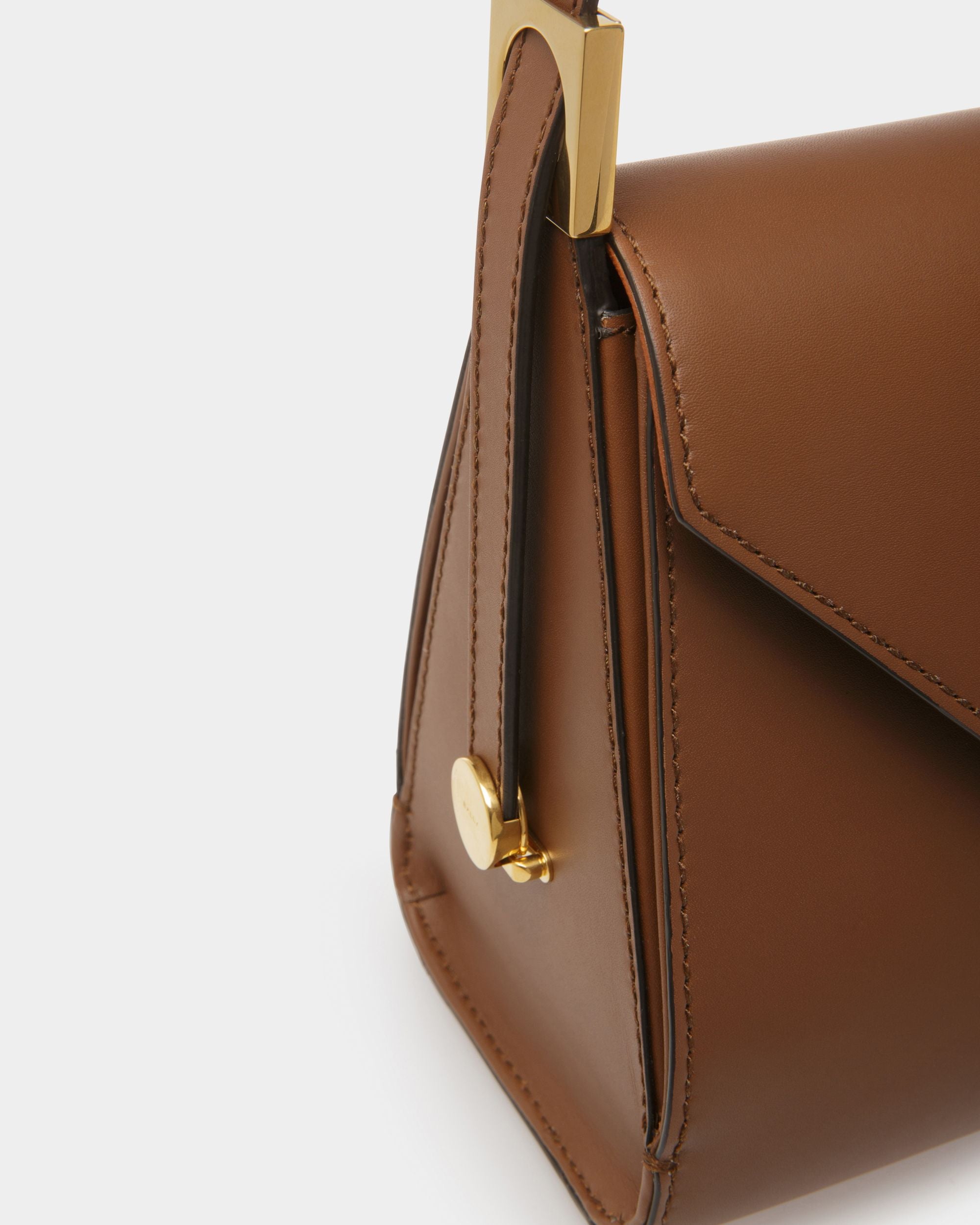 Emblem トップハンドルバッグ ブラウン レザー - 女性 - Bally - 05