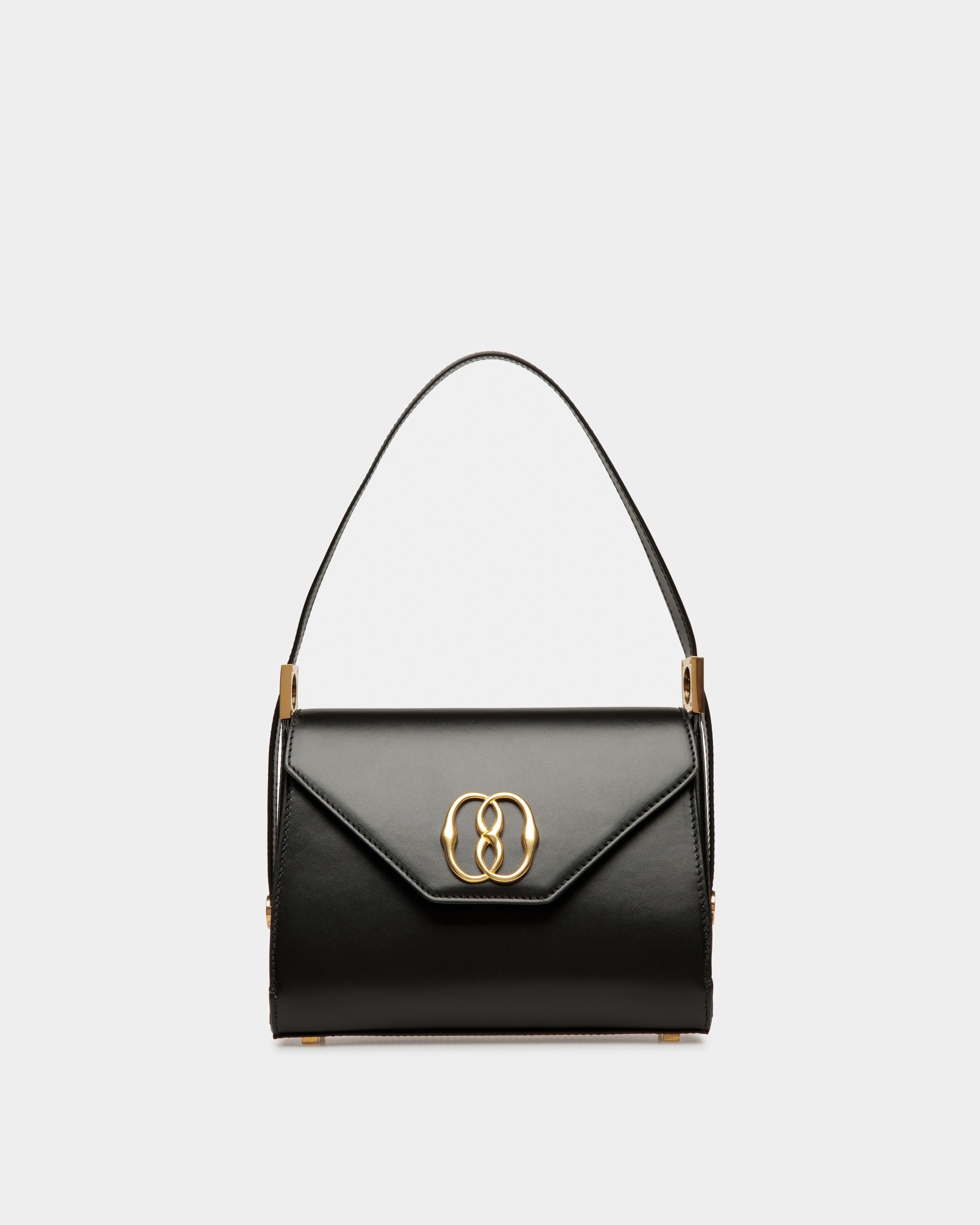 Emblem トップハンドルバッグ ブラック レザー - 女性 - Bally - 01