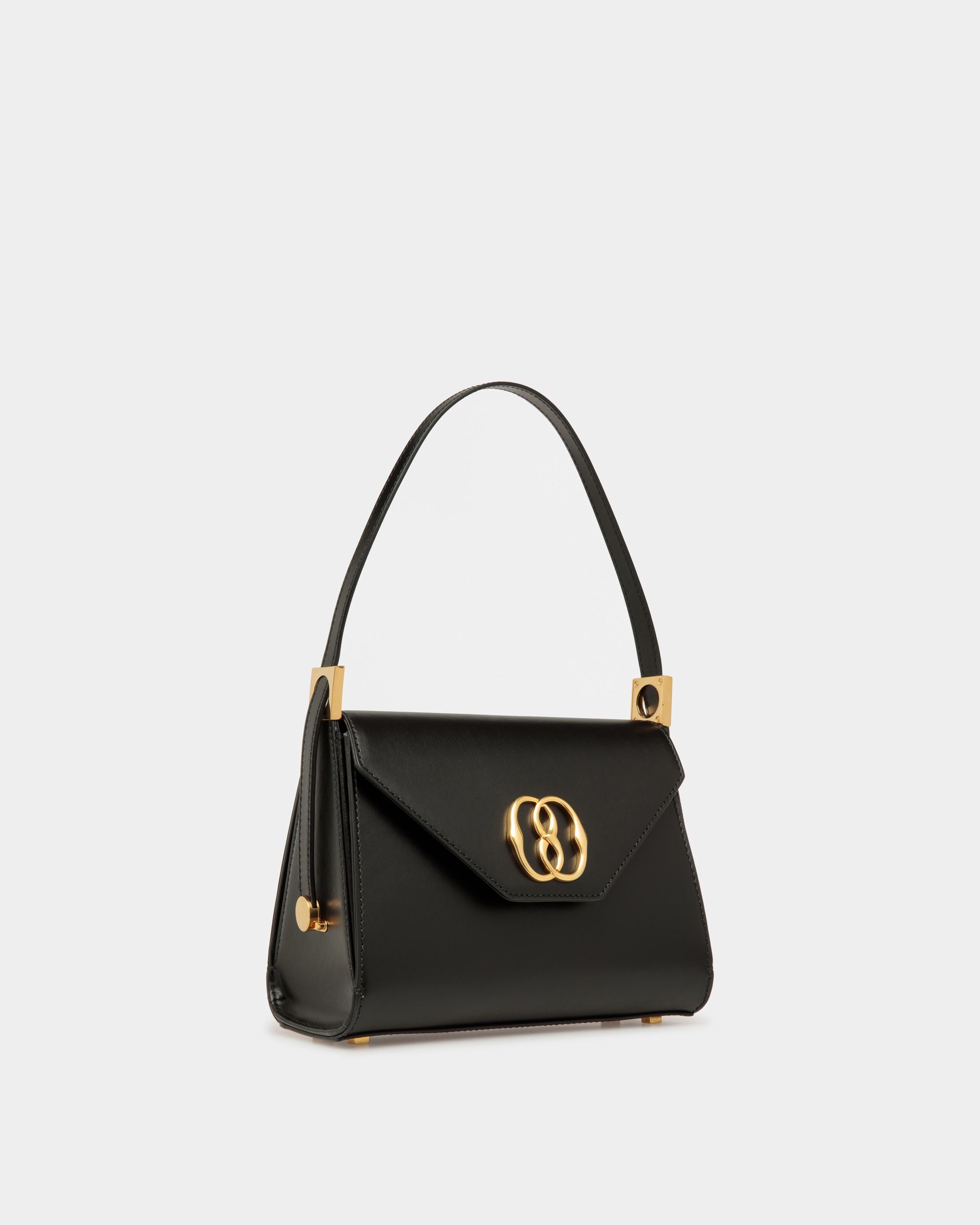 Emblem トップハンドルバッグ ブラック レザー - 女性 - Bally - 03