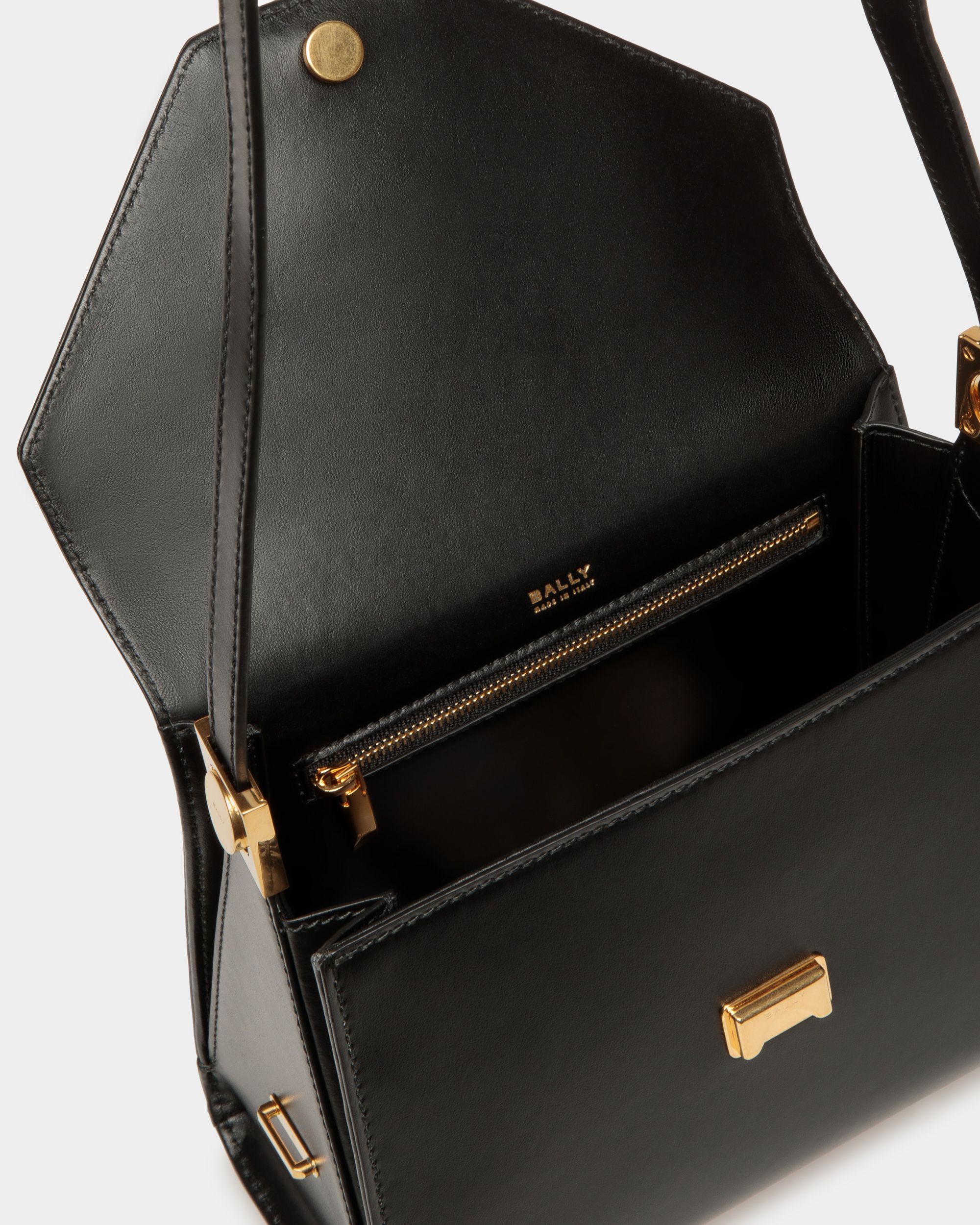 Emblem トップハンドルバッグ ブラック レザー - 女性 - Bally - 04