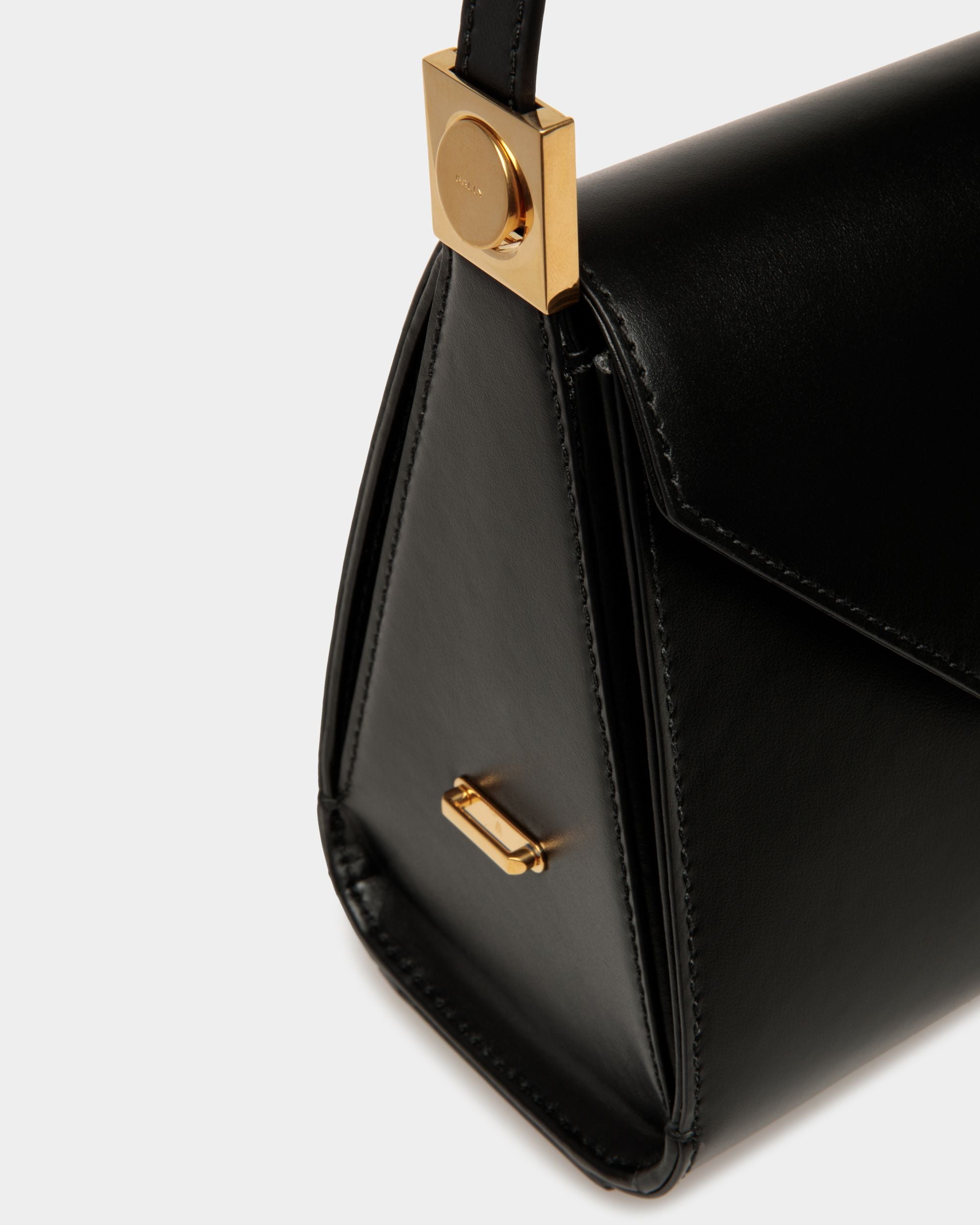 Emblem トップハンドルバッグ ブラック レザー - 女性 - Bally - 05