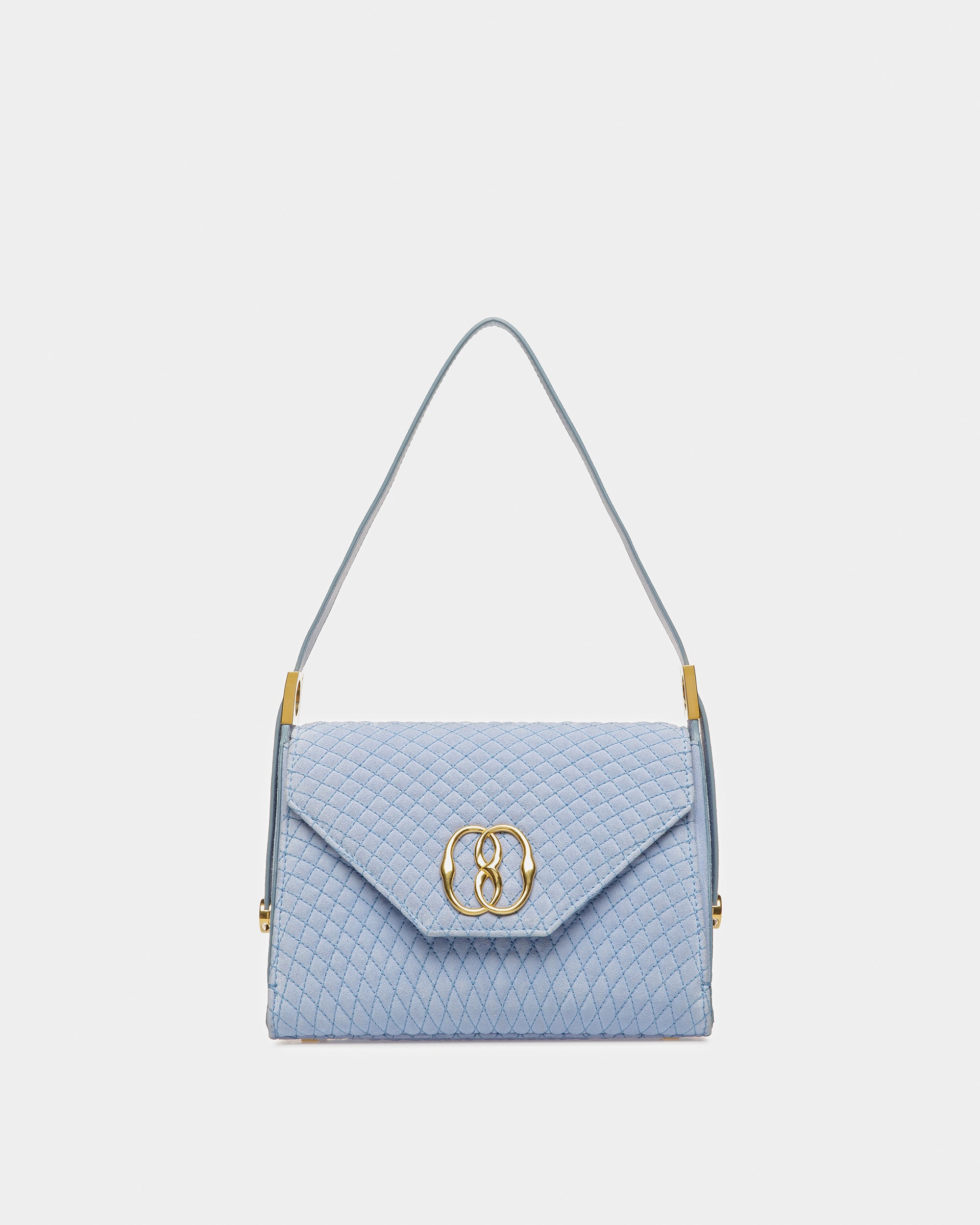 Emblem トップハンドル バッグ キルティング スエード - 女性 - Bally - 01