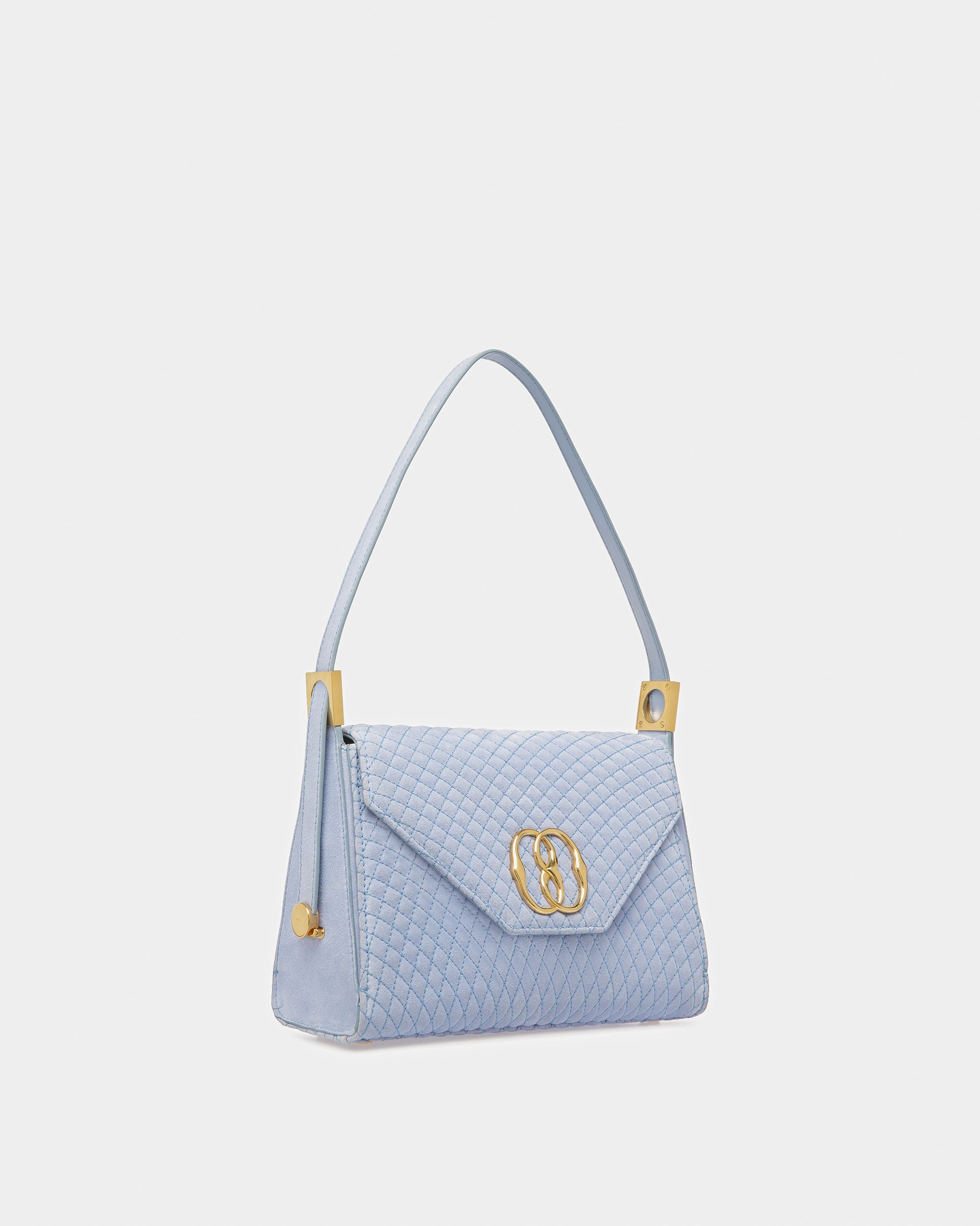 Emblem トップハンドル バッグ キルティング スエード - 女性 - Bally - 04