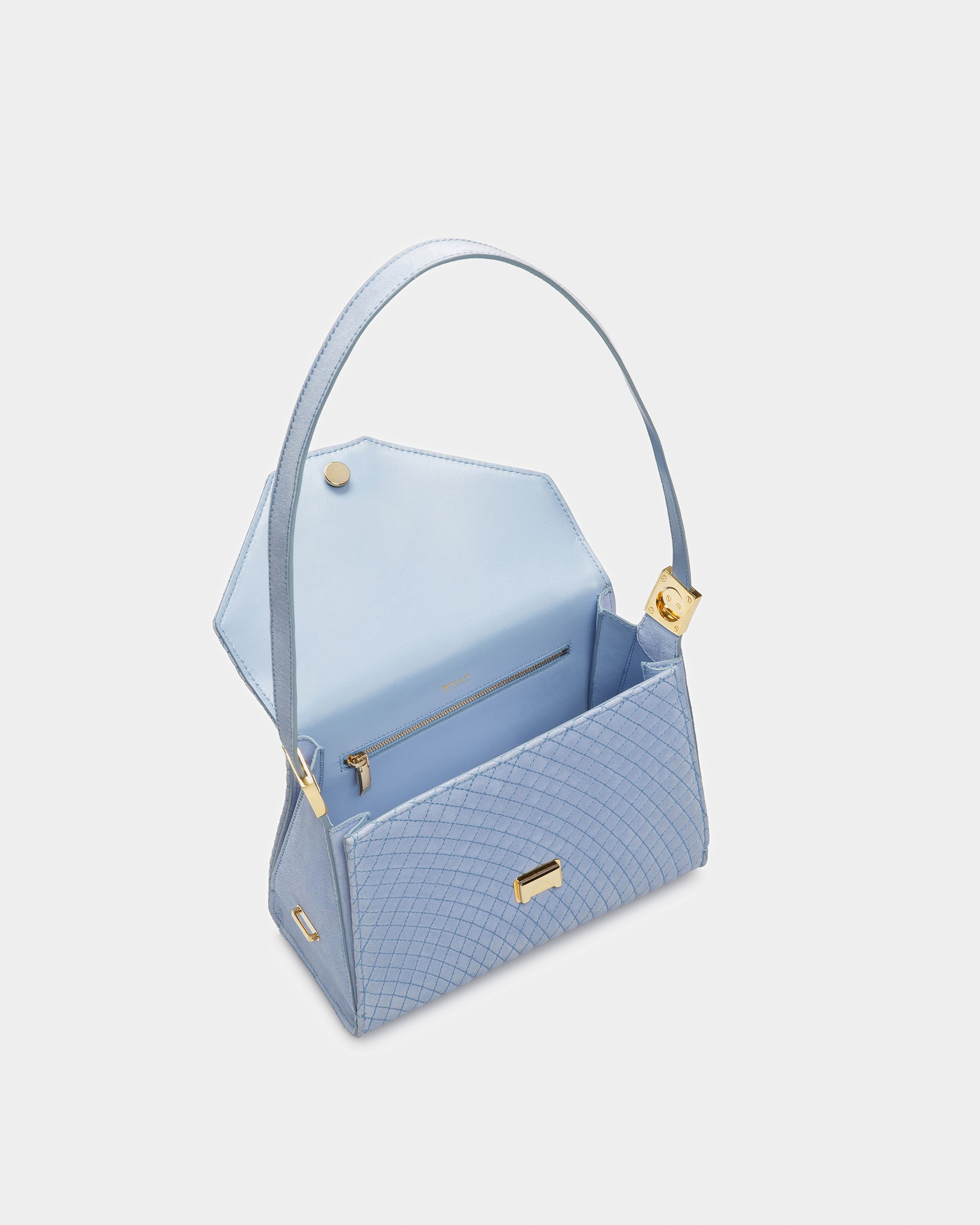 Emblem トップハンドル バッグ キルティング スエード - 女性 - Bally - 05