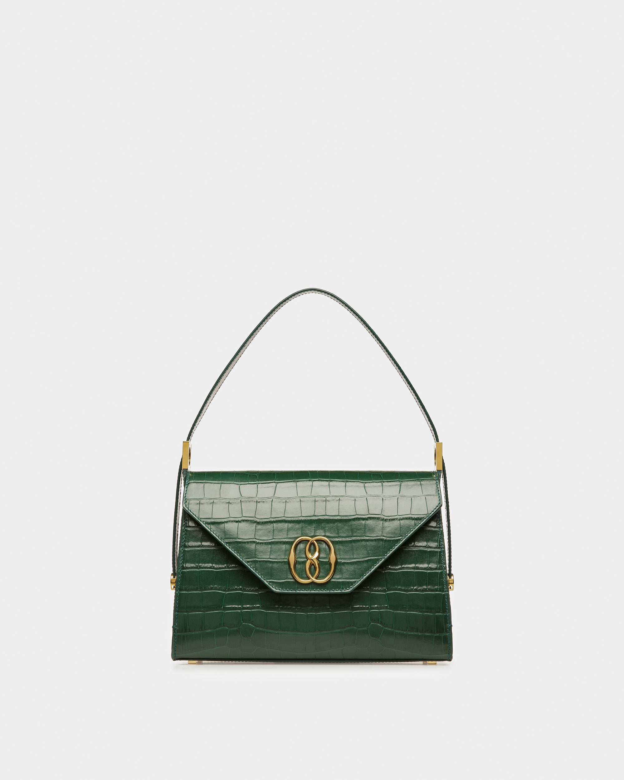 Emblem ショルダー バッグ クロコダイルエンボスレザー - 女性 - Bally - 01
