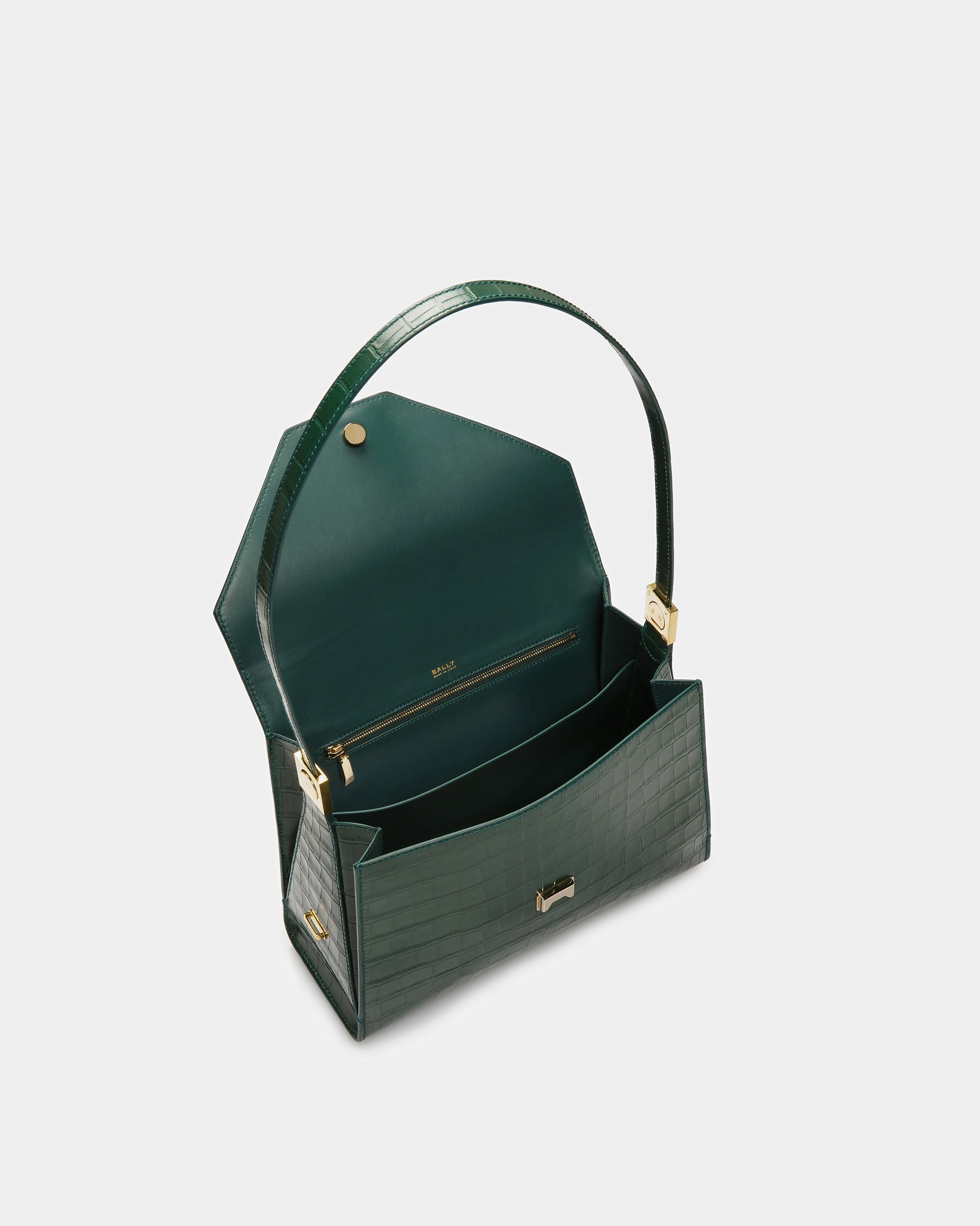 Emblem ショルダー バッグ クロコダイルエンボスレザー - 女性 - Bally - 05