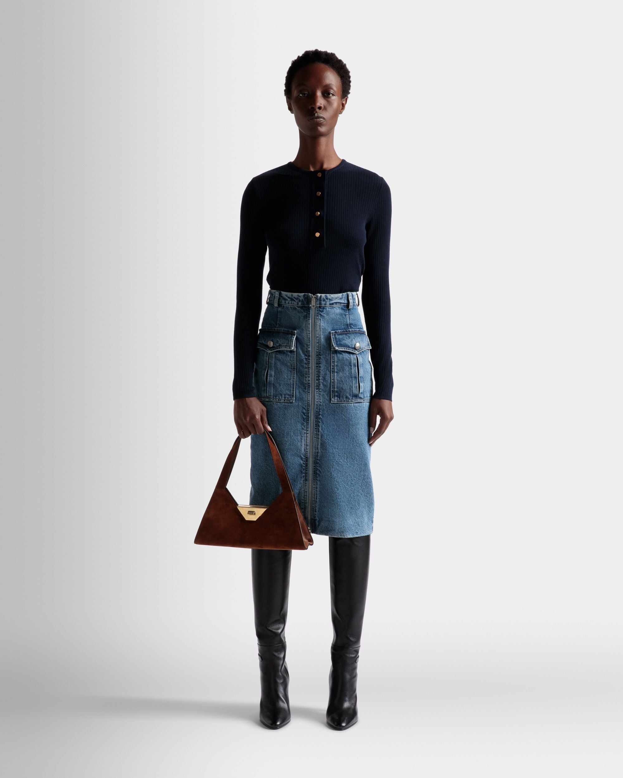 Trilliant Small ショルダーバッグ ブラウン スエード レザー - 女性 - Bally - 02