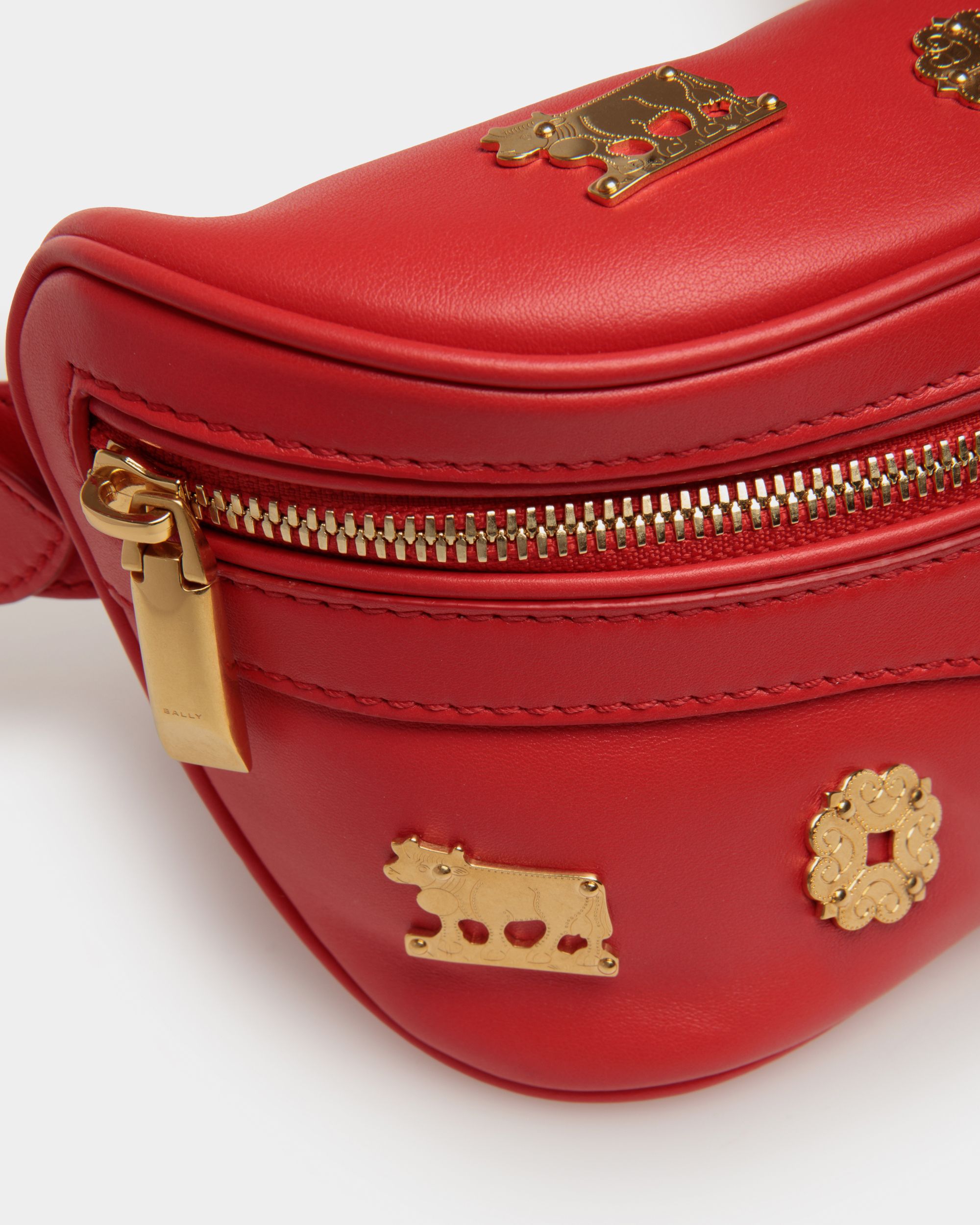 Mountain ベルトバッグ レッド レザー - 女性 - Bally - 06