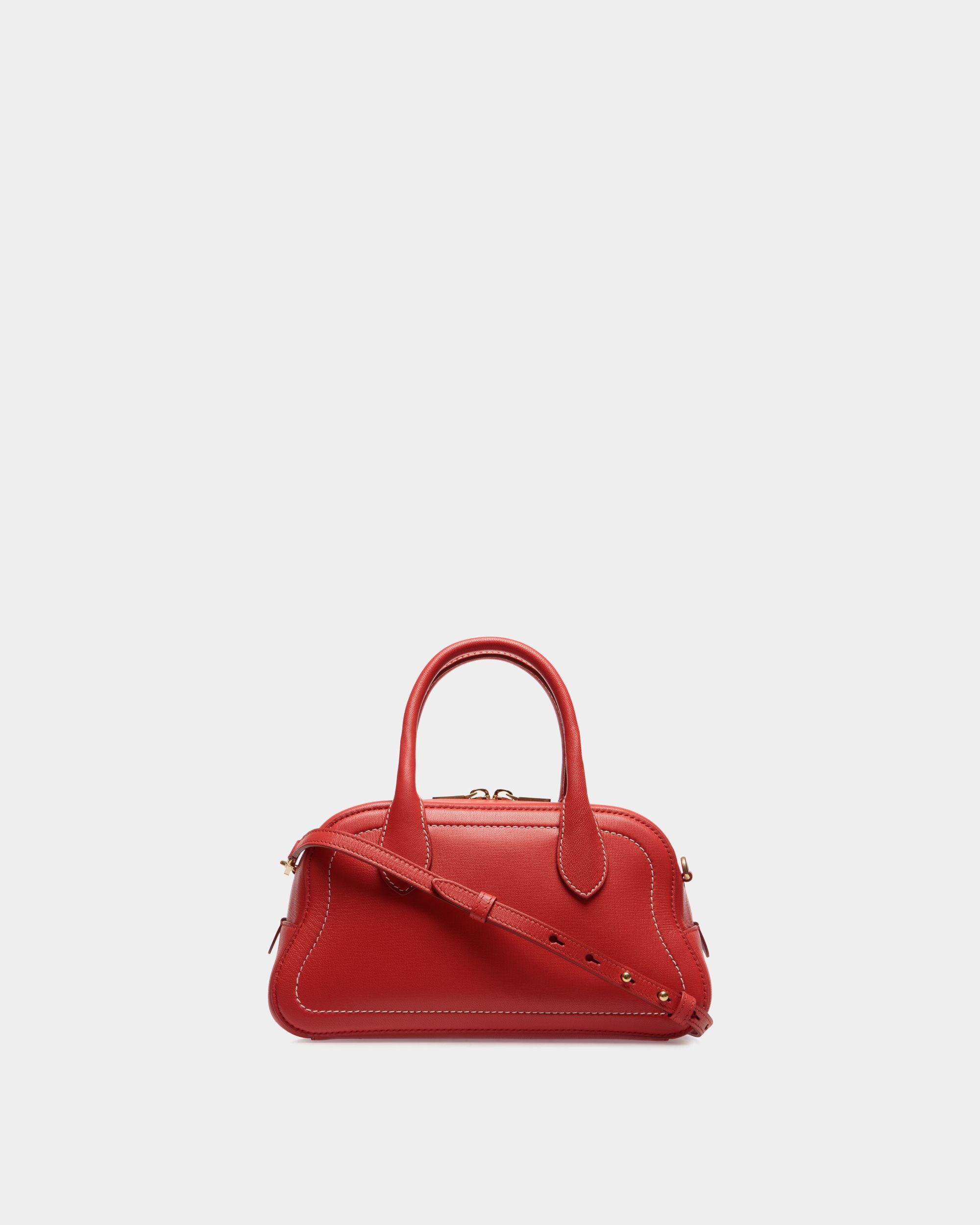 Unda トップハンドルバッグ レッド グレインレザー - 女性 - Bally - 03