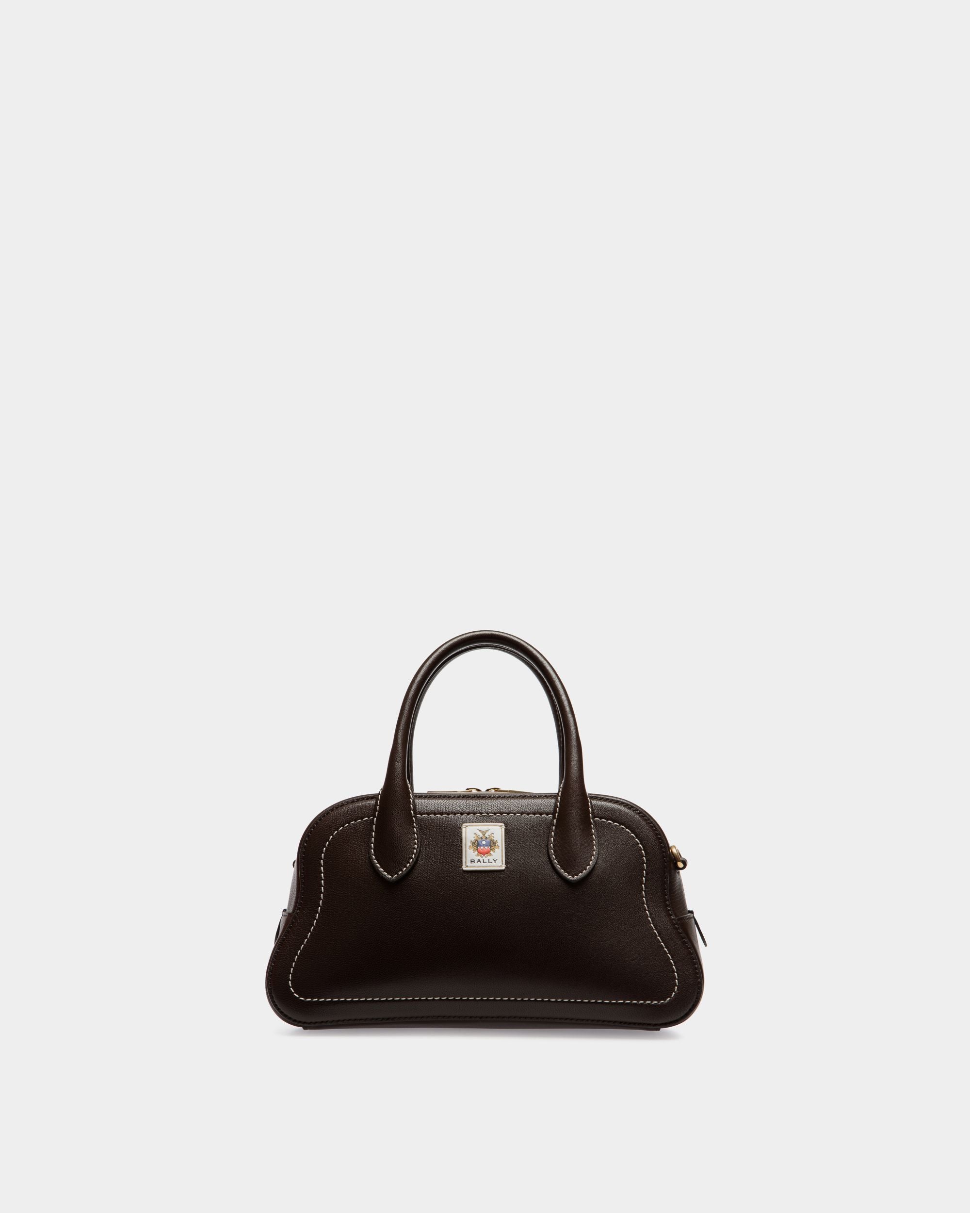 Unda トップハンドルバッグ エバノブラウン グレインレザー - 女性 - Bally - 01