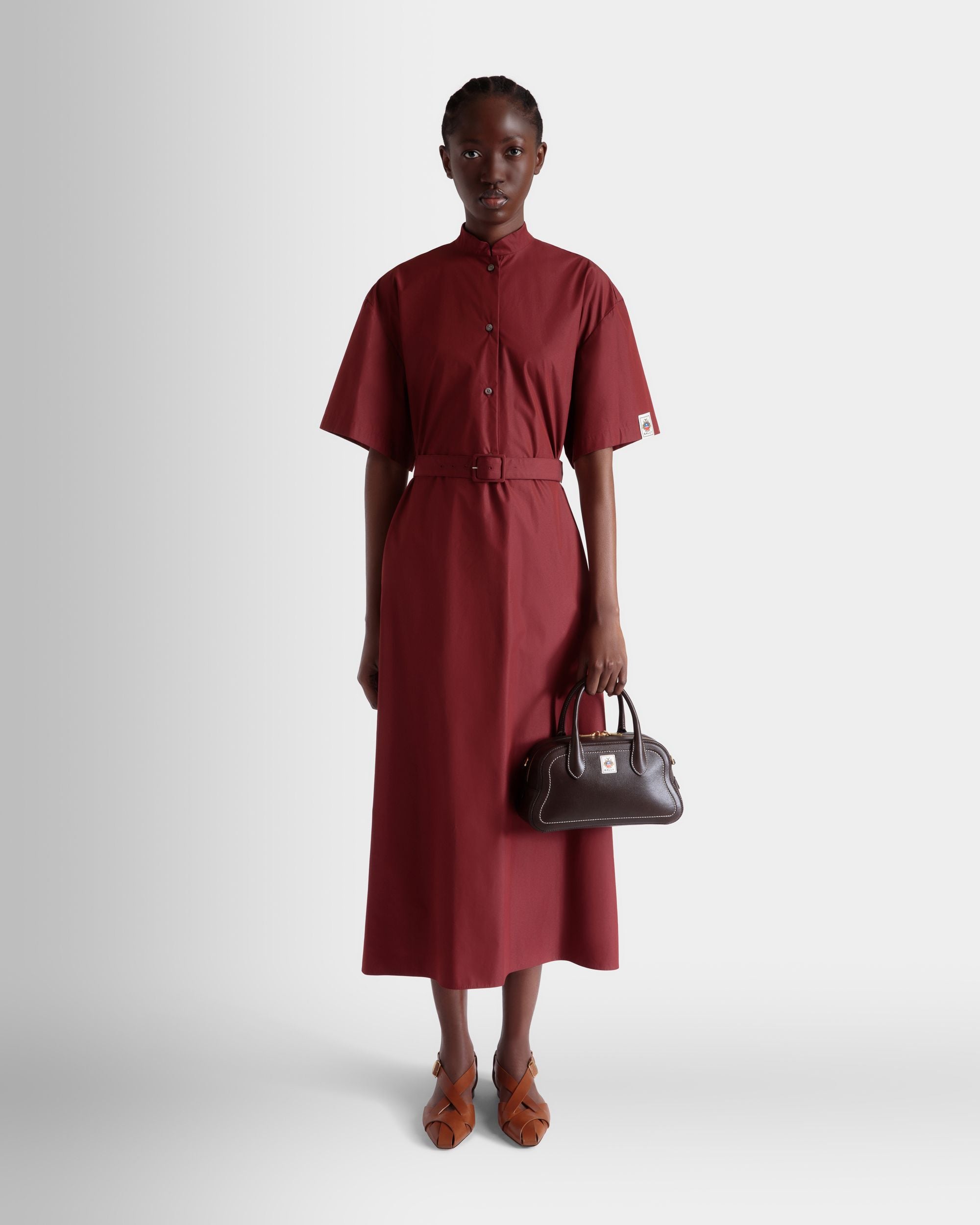 Unda トップハンドルバッグ エバノブラウン グレインレザー - 女性 - Bally - 02