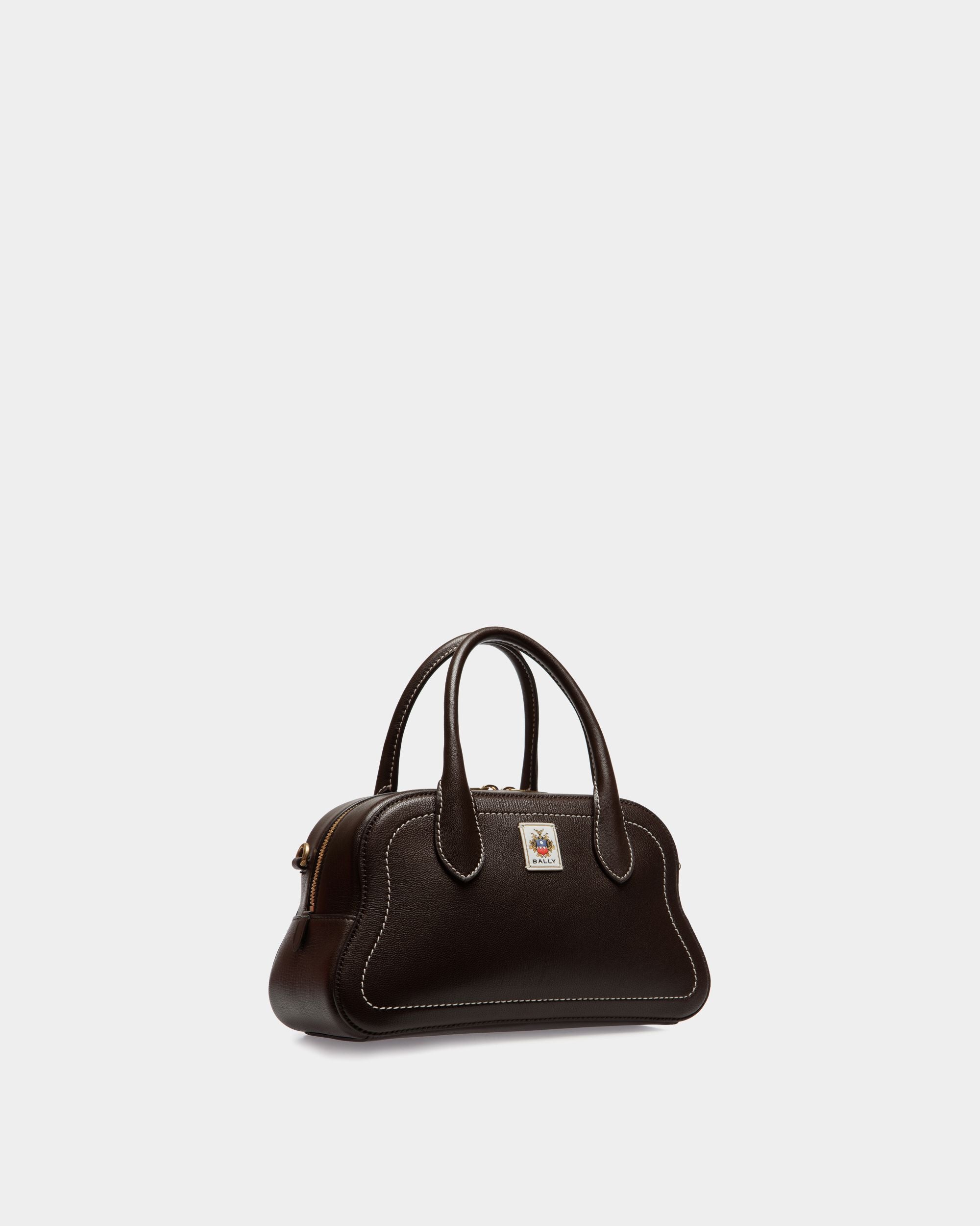Unda トップハンドルバッグ エバノブラウン グレインレザー - 女性 - Bally - 04