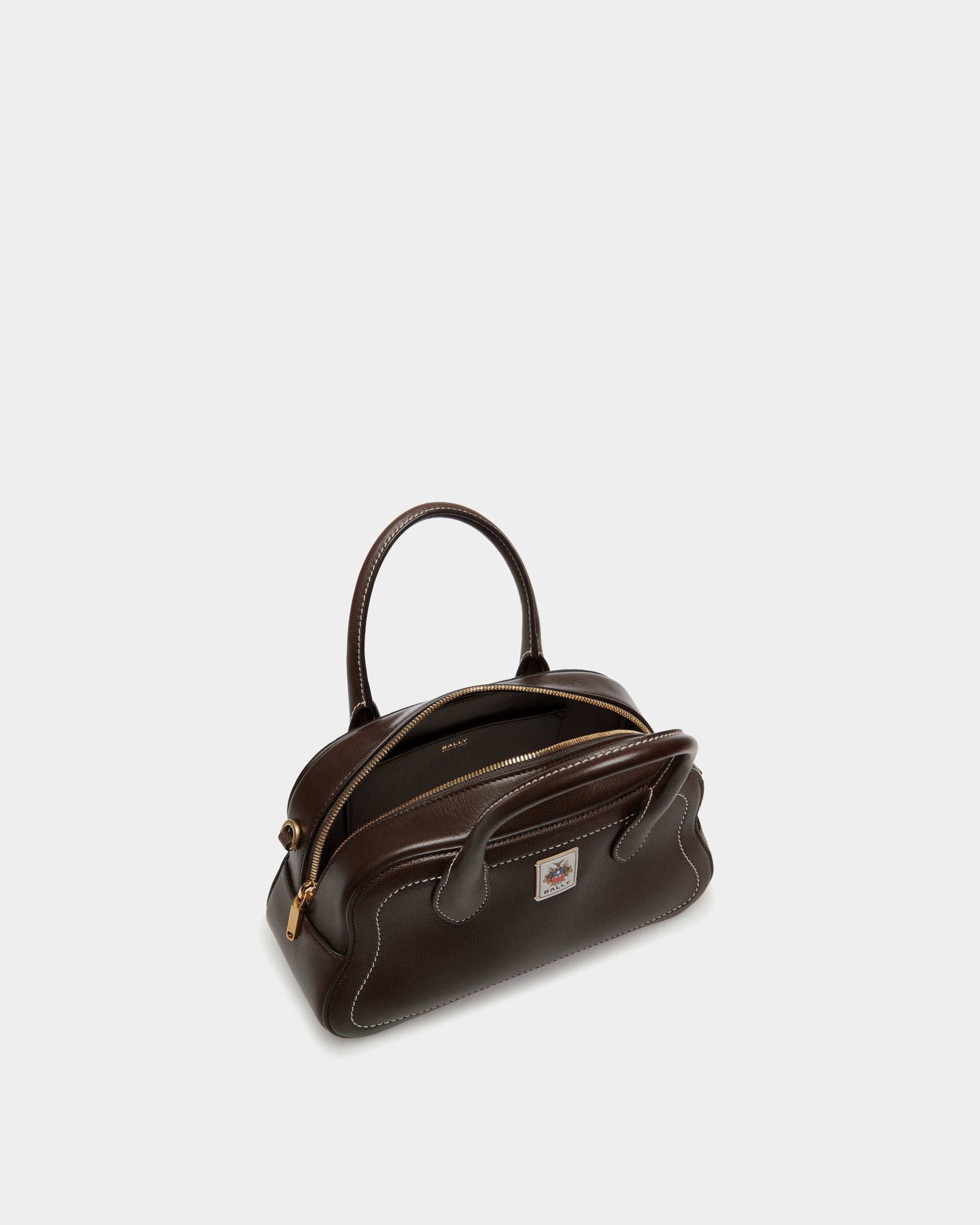 Unda トップハンドルバッグ エバノブラウン グレインレザー - 女性 - Bally - 05