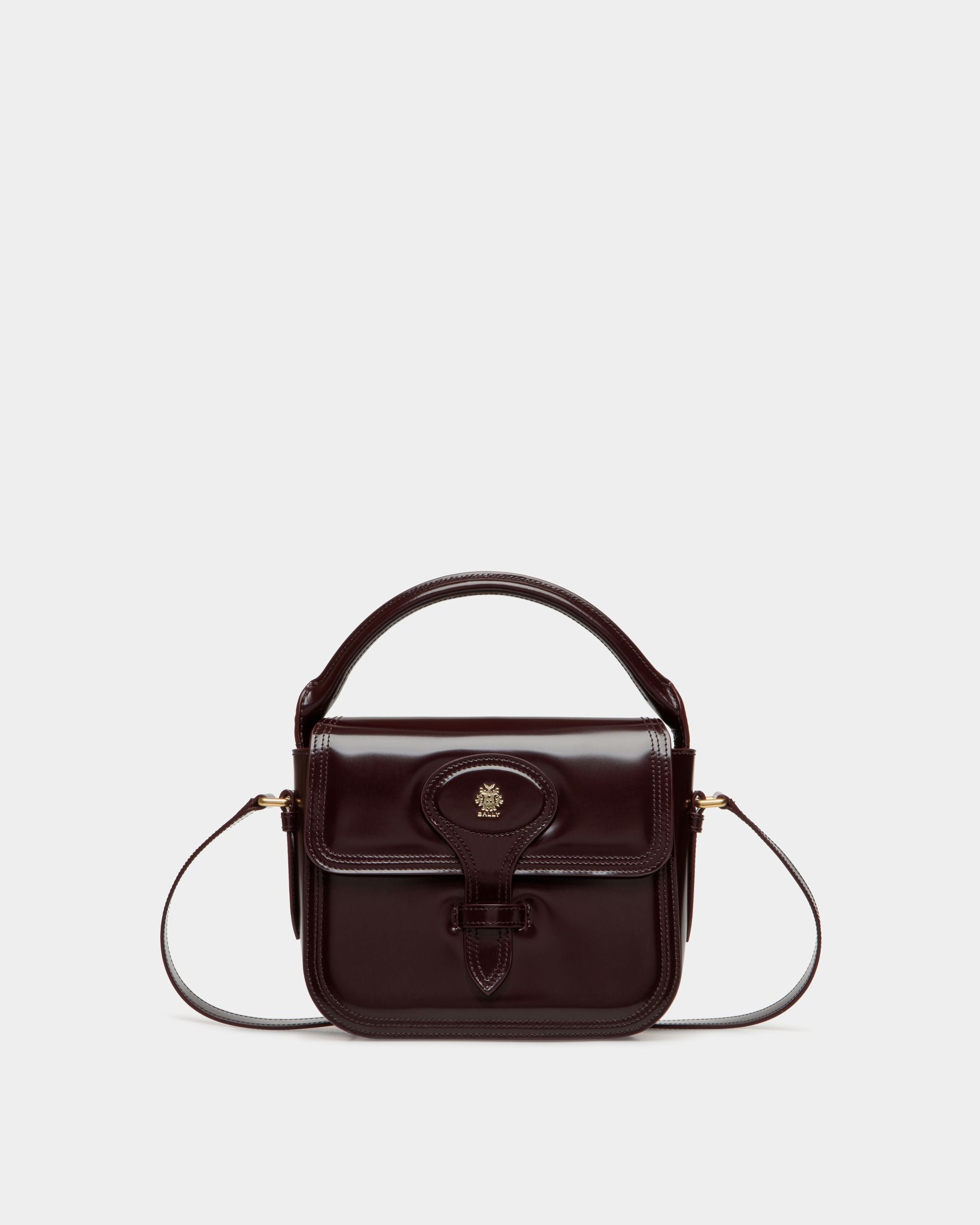 Beckett ミニバッグ ディープバーガンディ ブラッシュドレザー - 女性 - Bally - 01