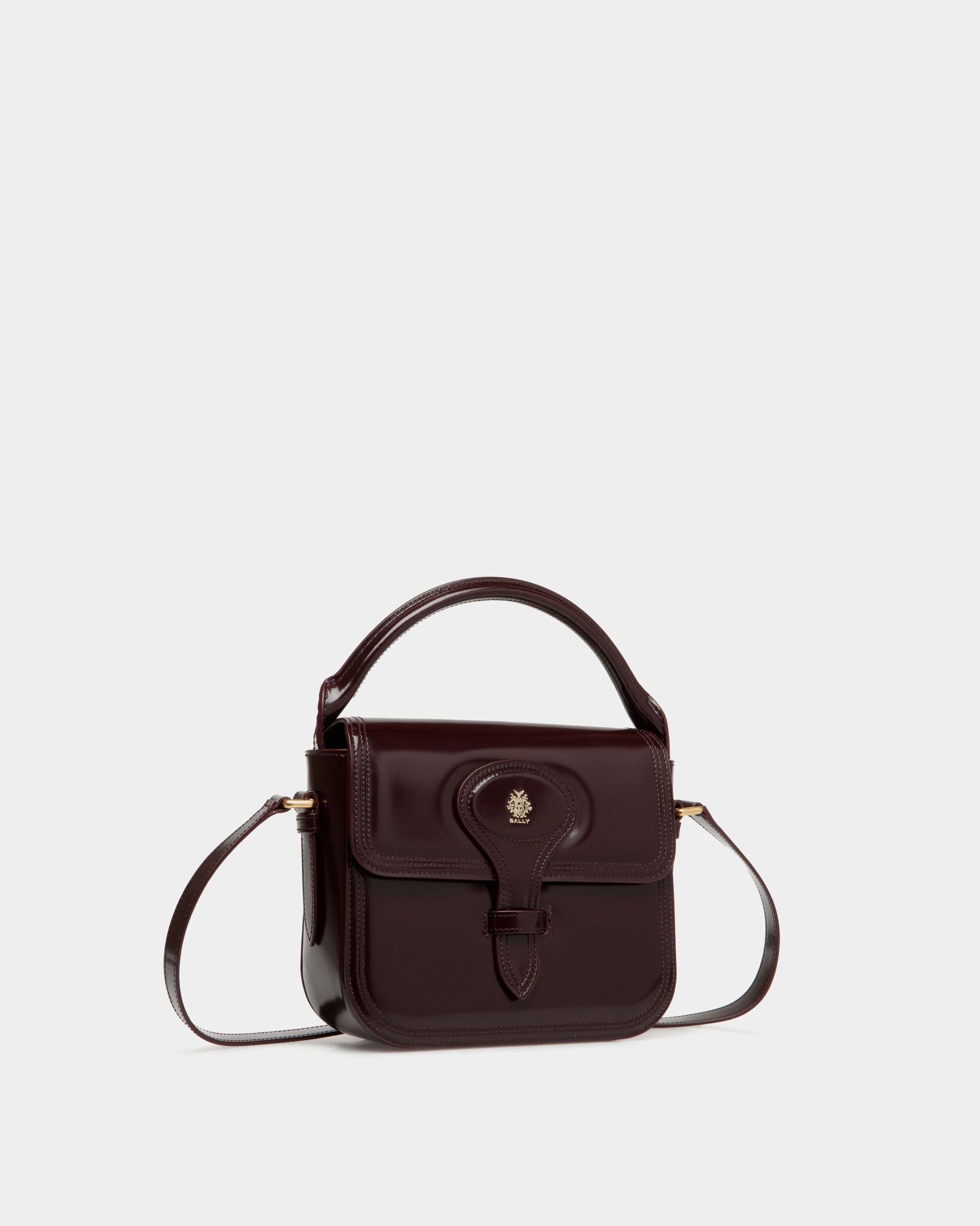 Beckett ミニバッグ ディープバーガンディ ブラッシュドレザー - 女性 - Bally - 04