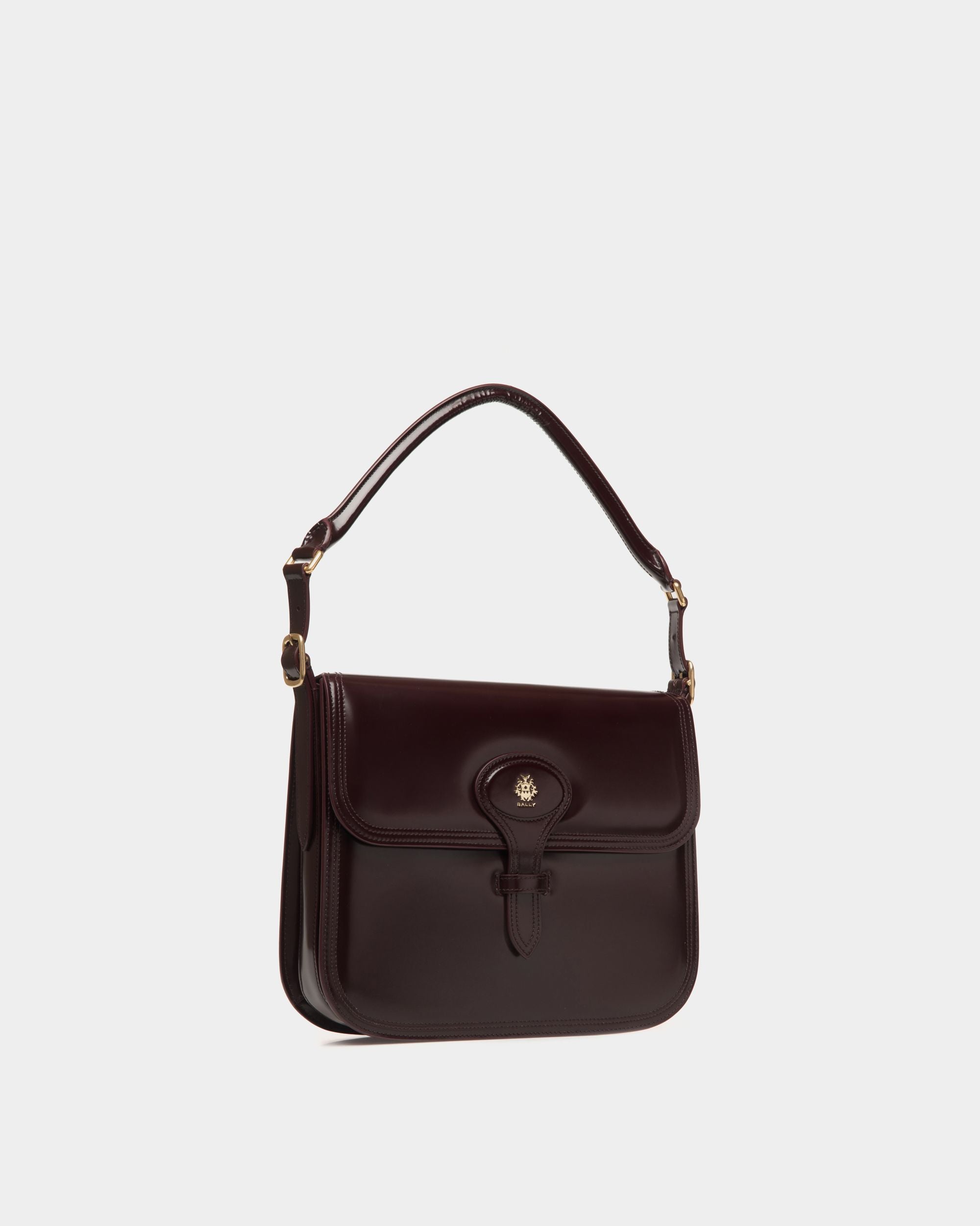 Beckett ショルダーバッグ ディープバーガンディ ブラッシュドレザー - 女性 - Bally - 03