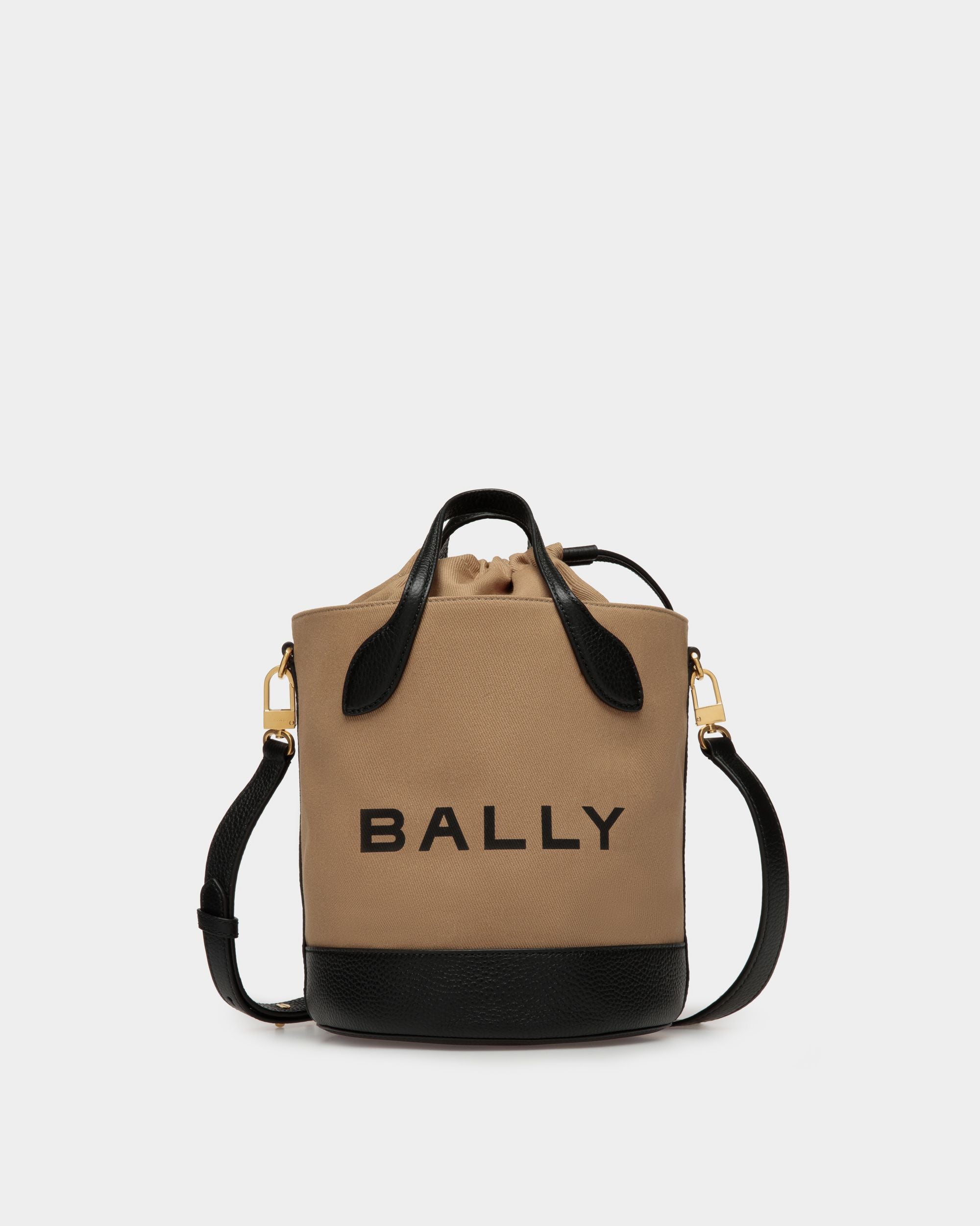 Bar バケットバッグ サンド＆ブラック ファブリック - 女性 - Bally - 01