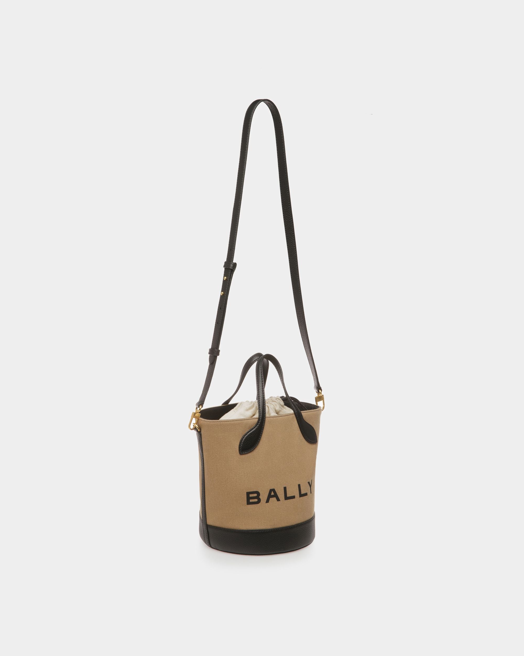 Bar バケットバッグ サンド＆ブラック ファブリック - 女性 - Bally - 05