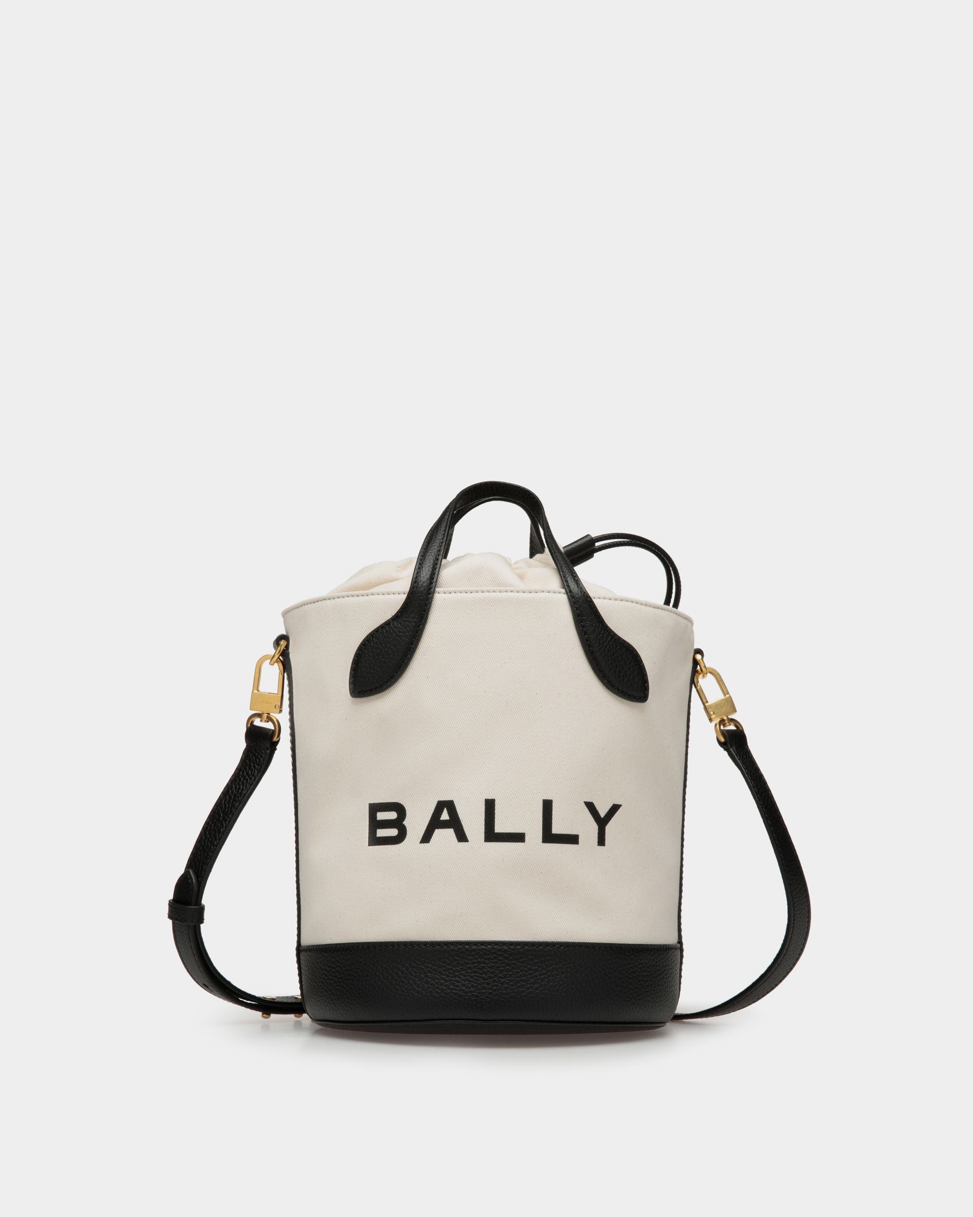 Bar バケットバッグ ナチュラル＆ブラック ファブリック - 女性 - Bally - 01