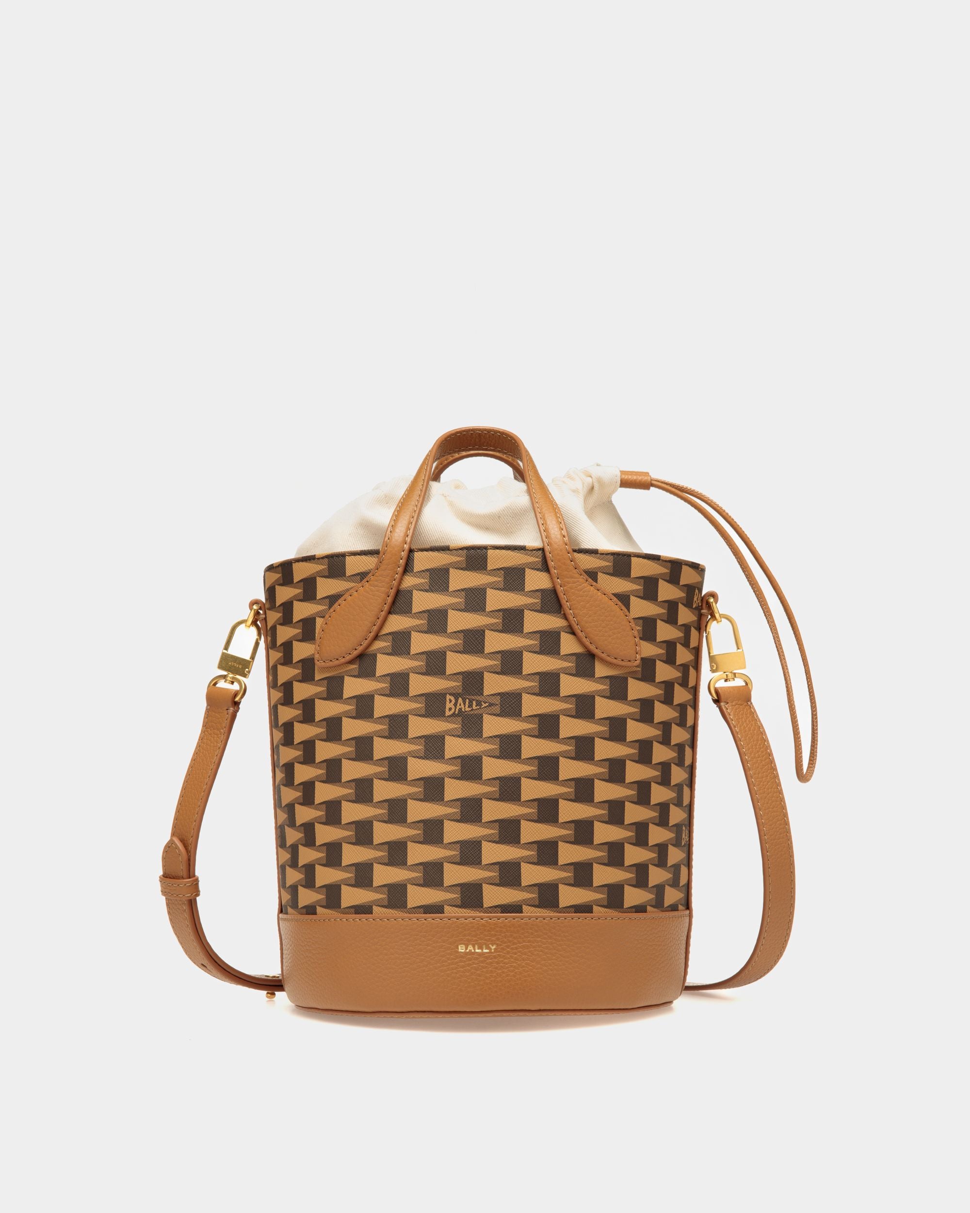 Pennant バケットバッグ デザートブラウン TPU - 女性 - Bally - 01