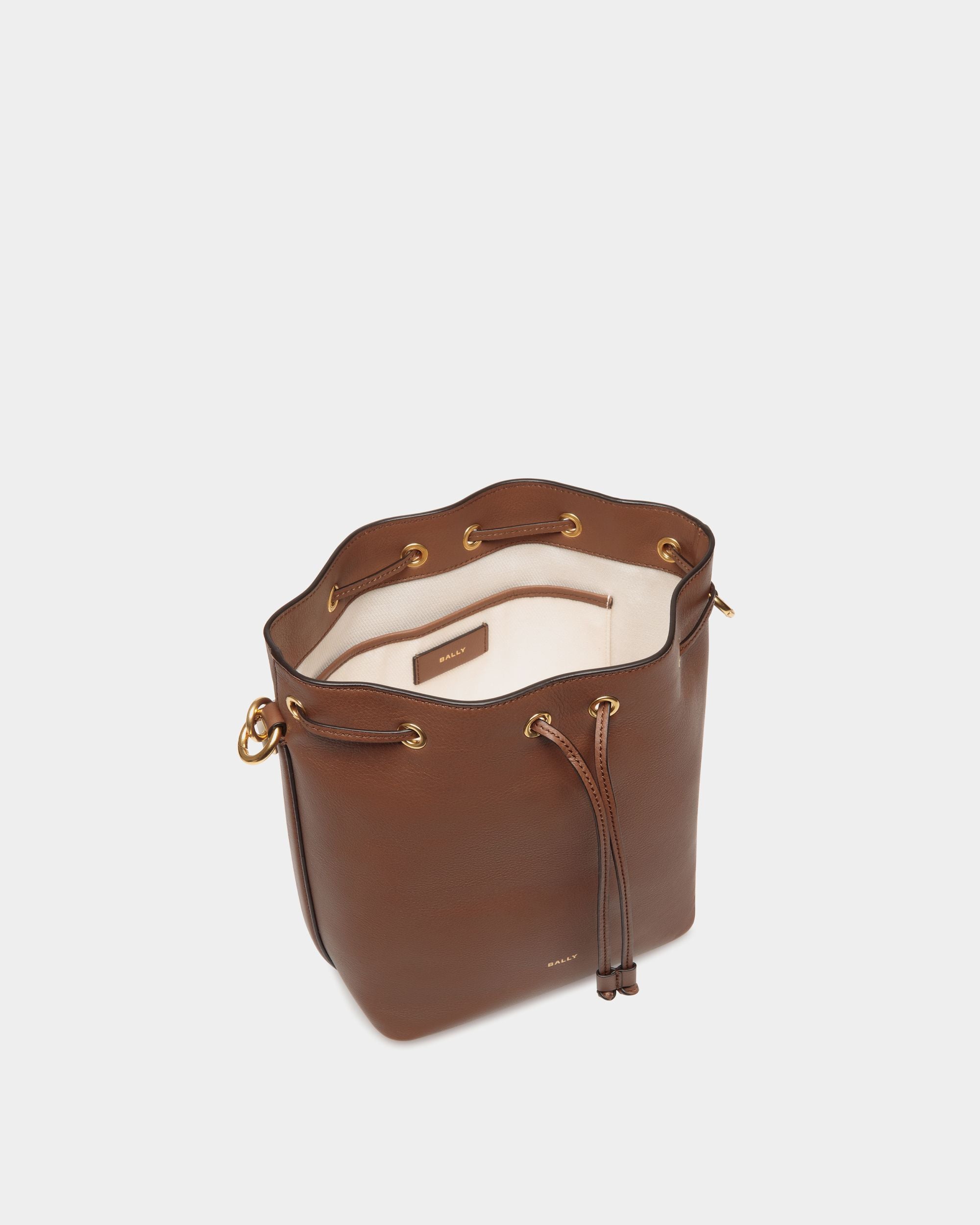 Code バケットバッグ ブラウン レザー - 女性 - Bally - 04