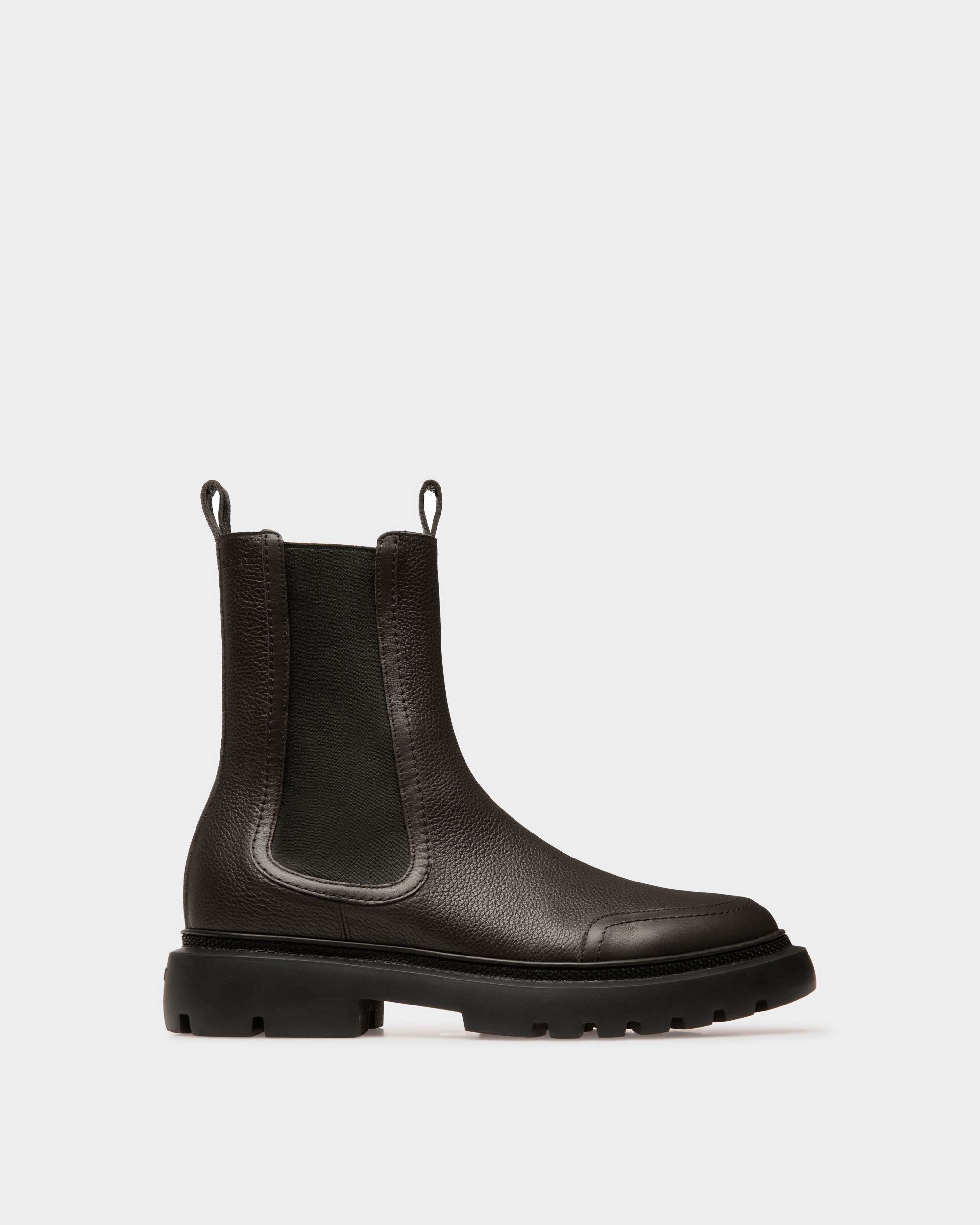 Ginny Flat ブラック レザー ブーツ - 女性 - Bally - 01