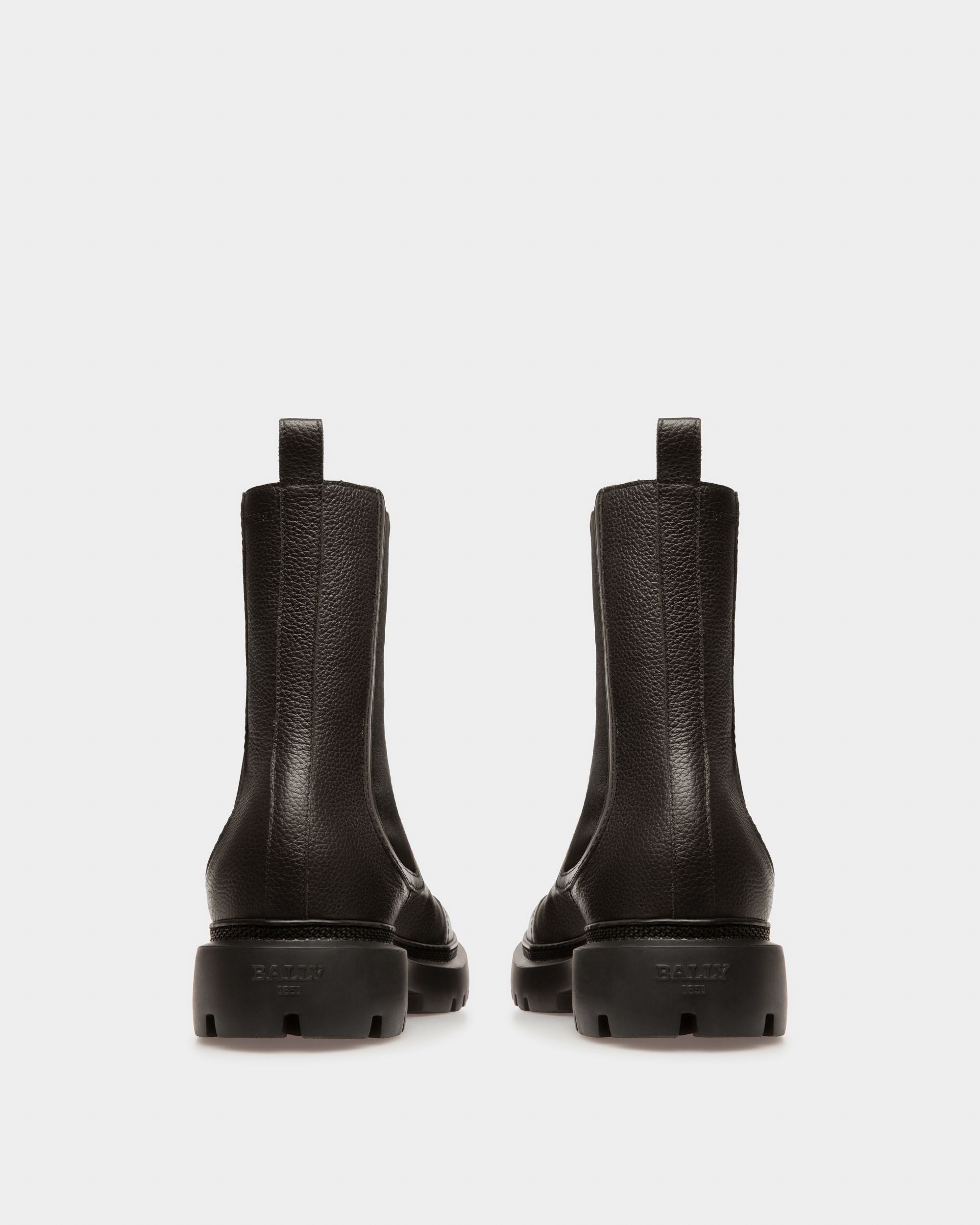Ginny Flat ブラック レザー ブーツ - 女性 - Bally - 04