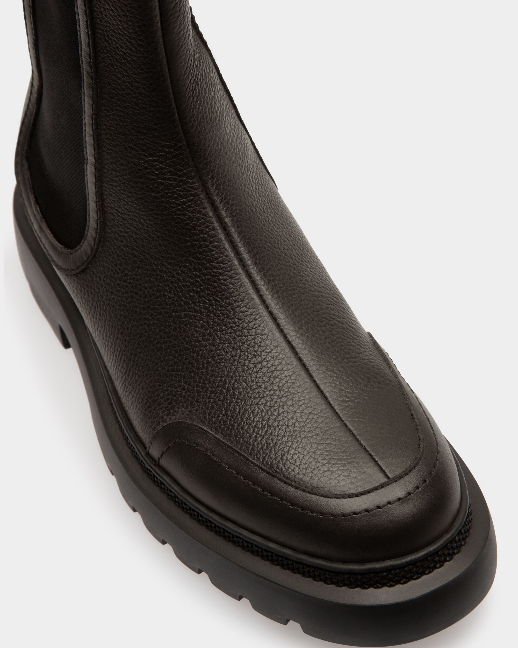 Ginny Flat ブラック レザー ブーツ - 女性 - Bally - 06