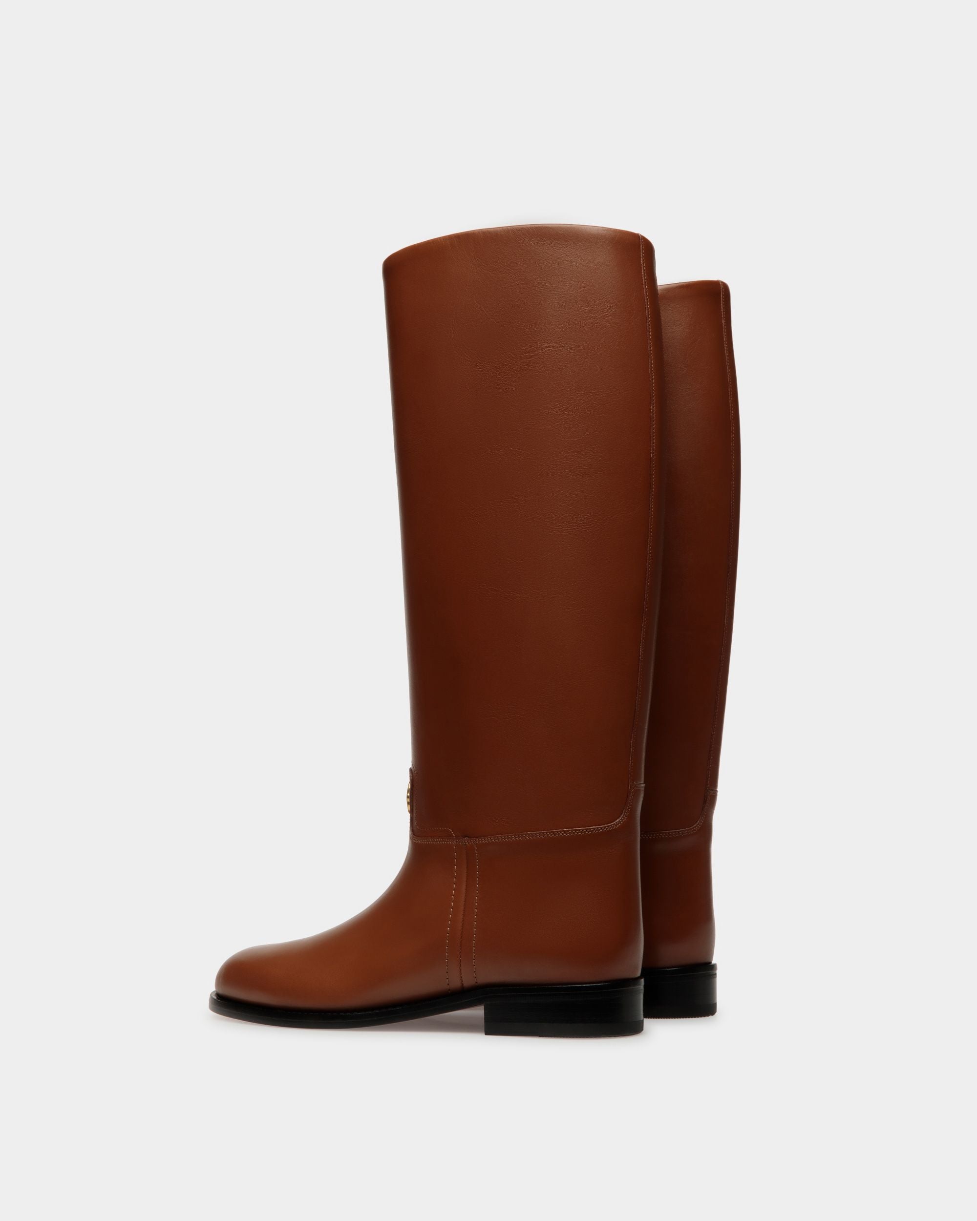 Huntington ロングブーツ ブラウン レザー - 女性 - Bally - 04