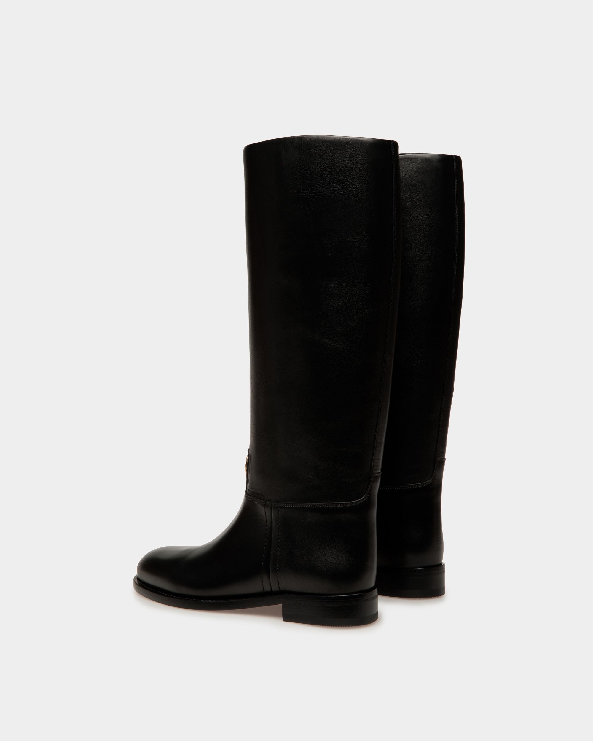 Huntington ロングブーツ ブラック レザー - 女性 - Bally - 03