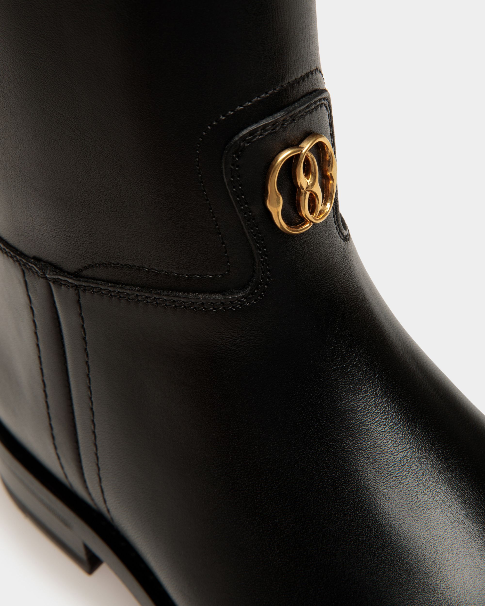 Huntington ロングブーツ ブラック レザー - 女性 - Bally - 04