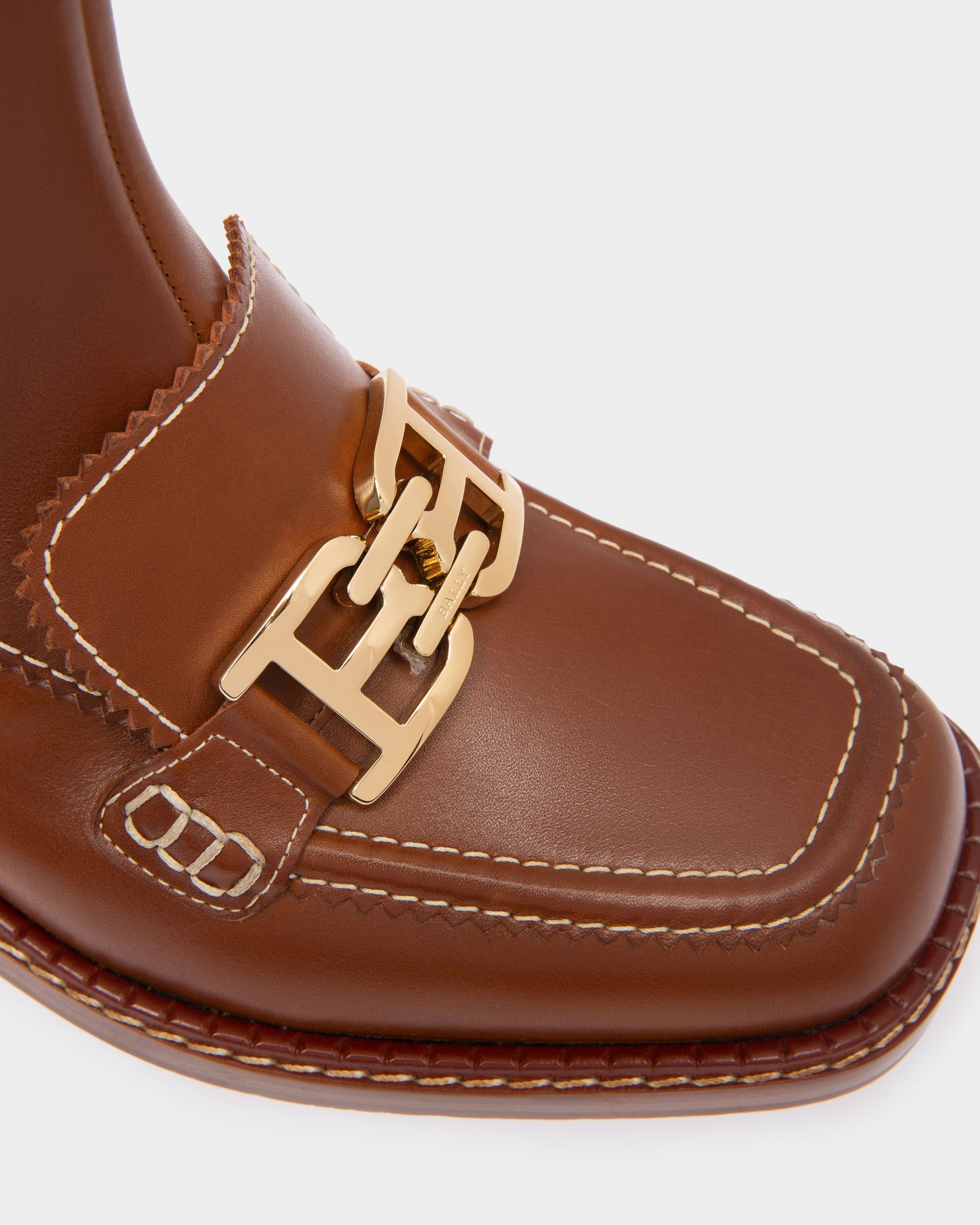 Ebele ブラウン レザー ロングブーツ - 女性 - Bally - 06