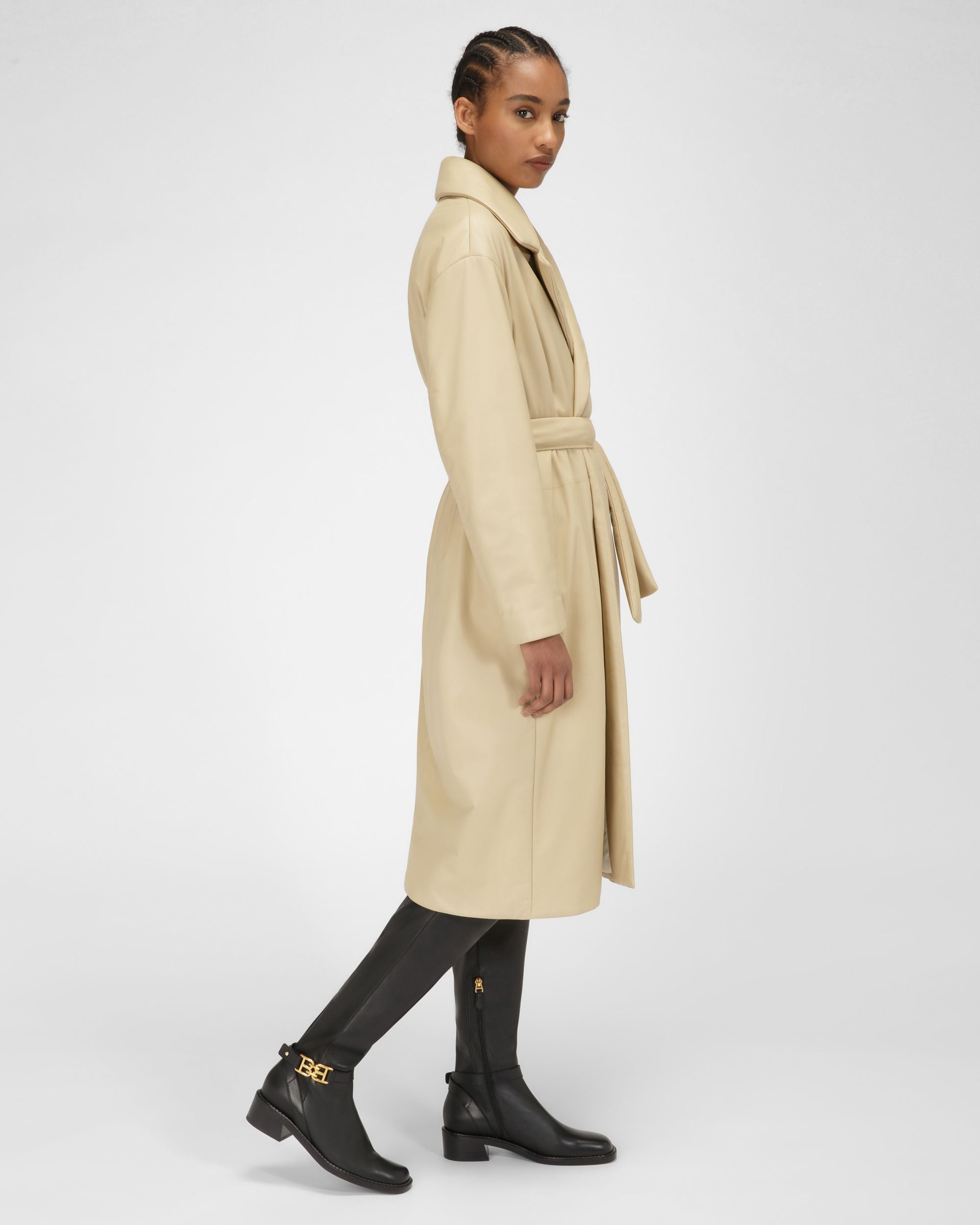 Eloire ブラック レザー ロングブーツ - 女性 - Bally - 03
