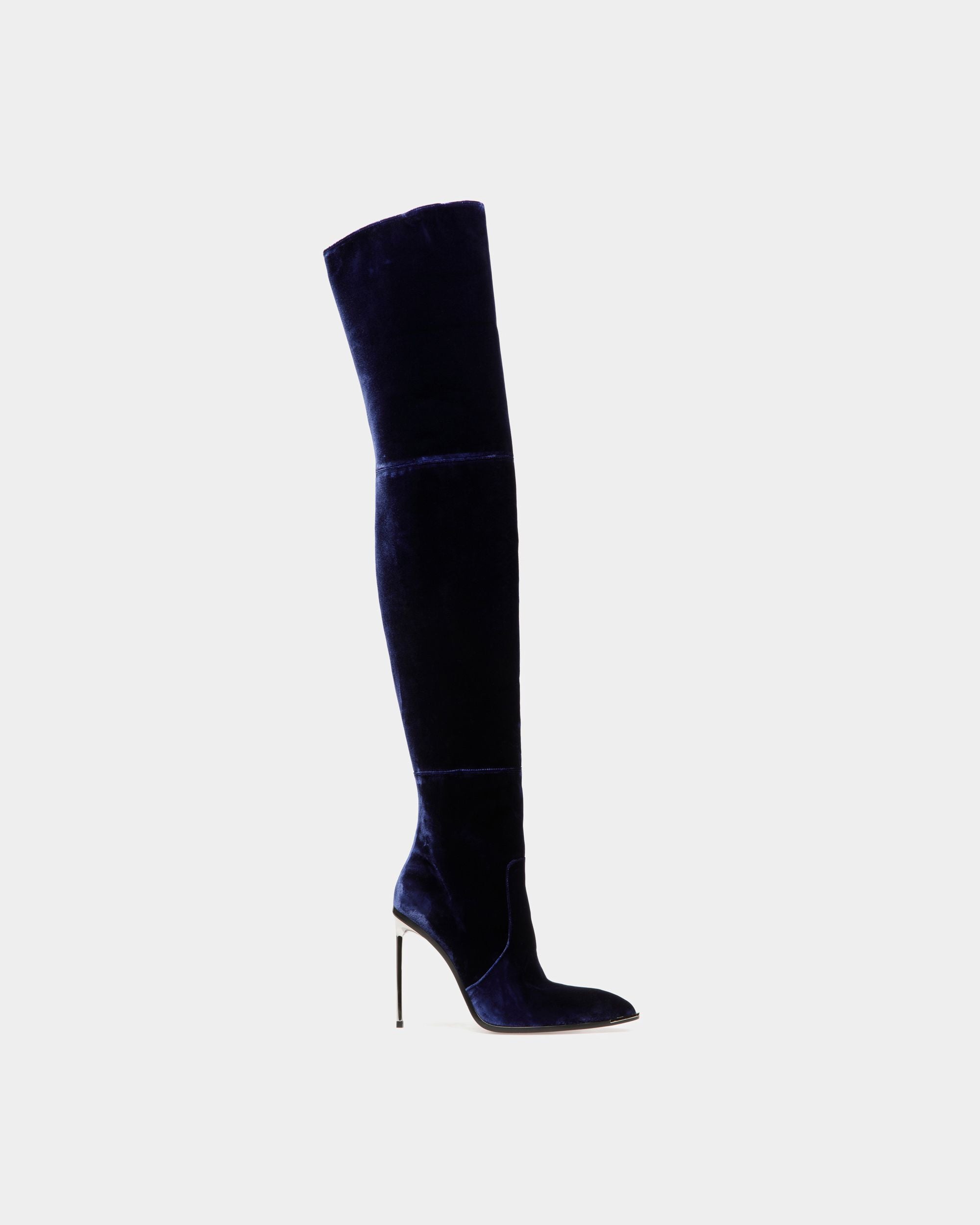 Hedy ブーツ マリンブルー ベルベット - 女性 - Bally - 01