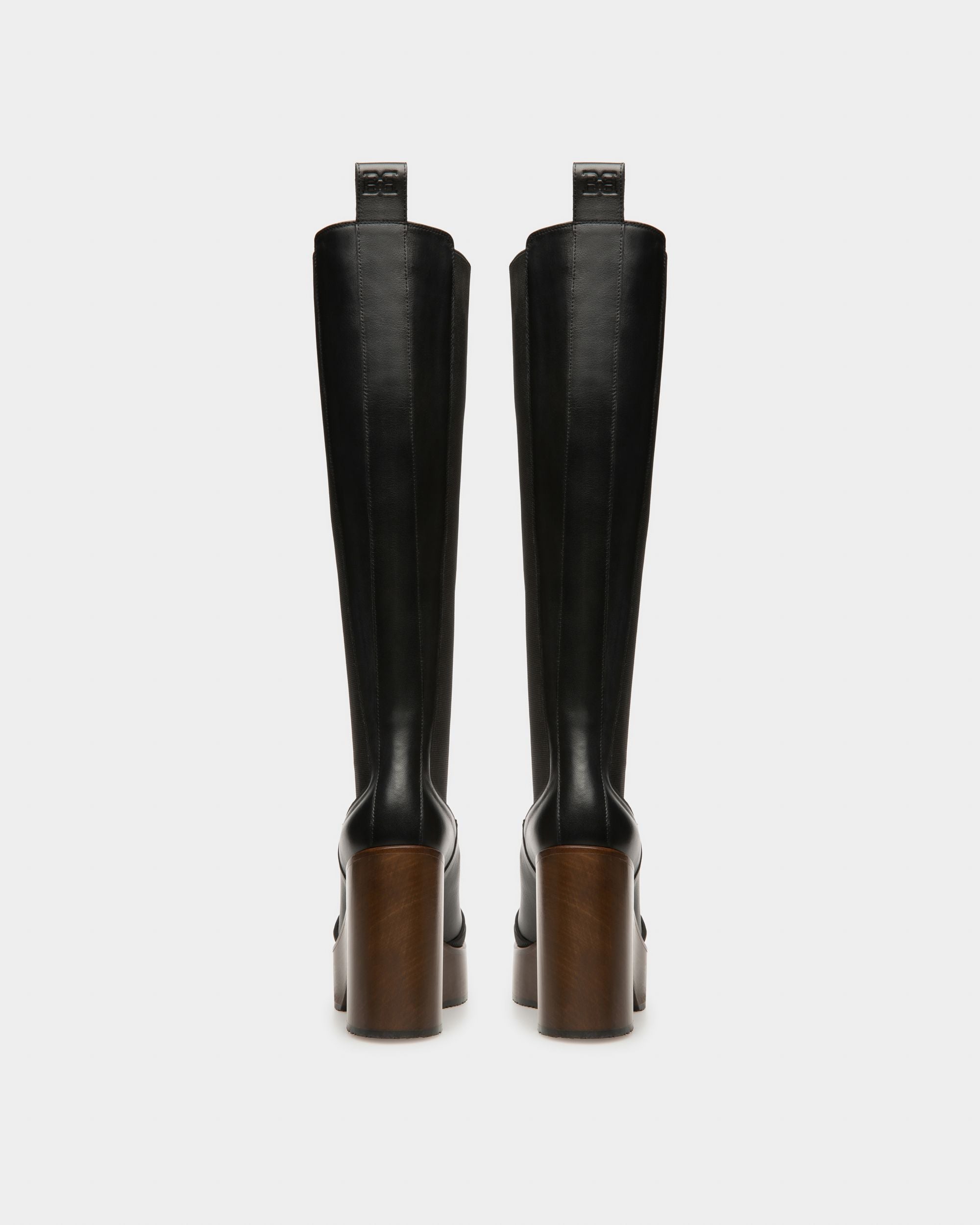 Ianna ブラック レザー ロングブーツ - 女性 - Bally - 04
