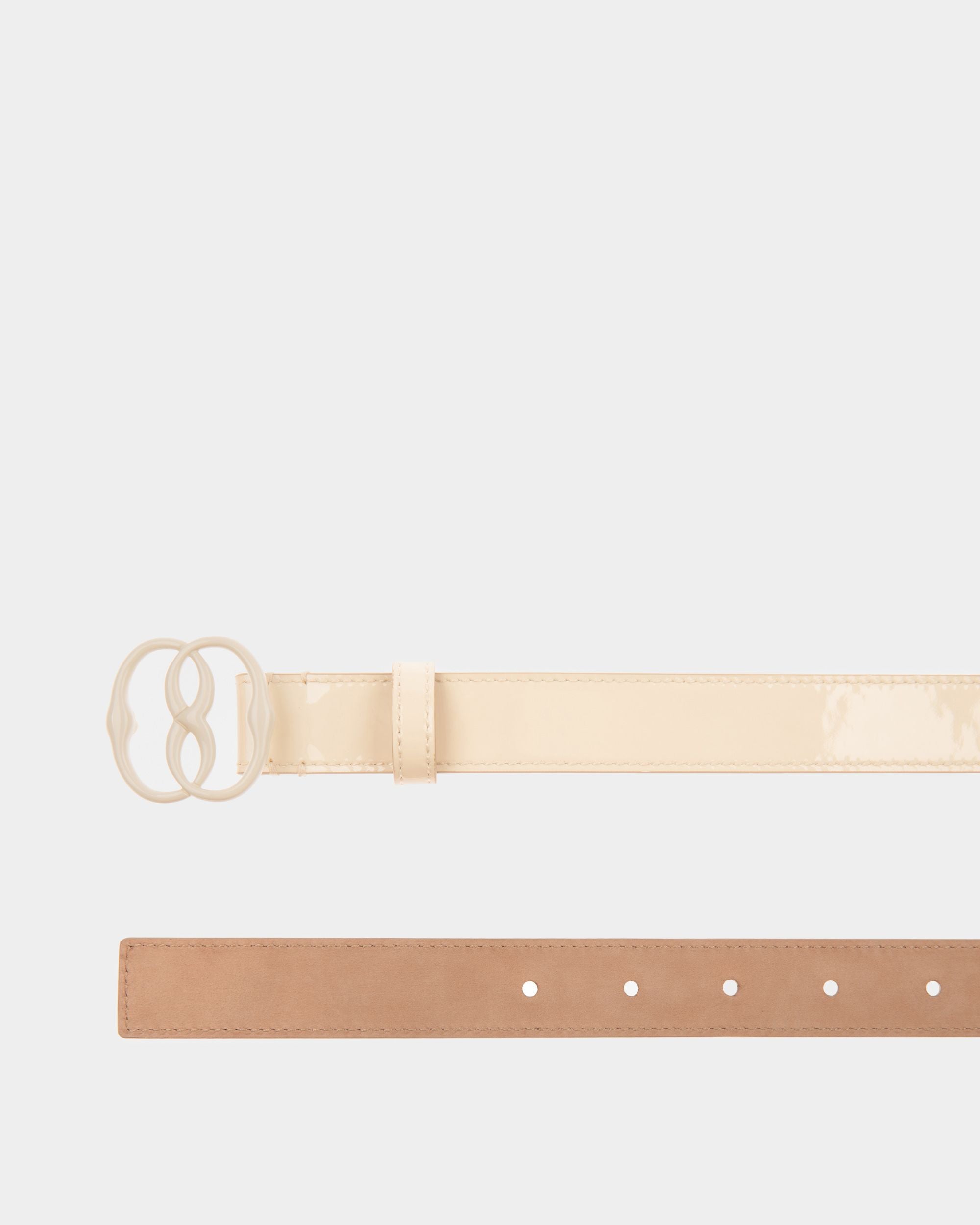 Emblem 長さ固定ベルト ボーンホワイト レザー - 女性 - Bally - 02