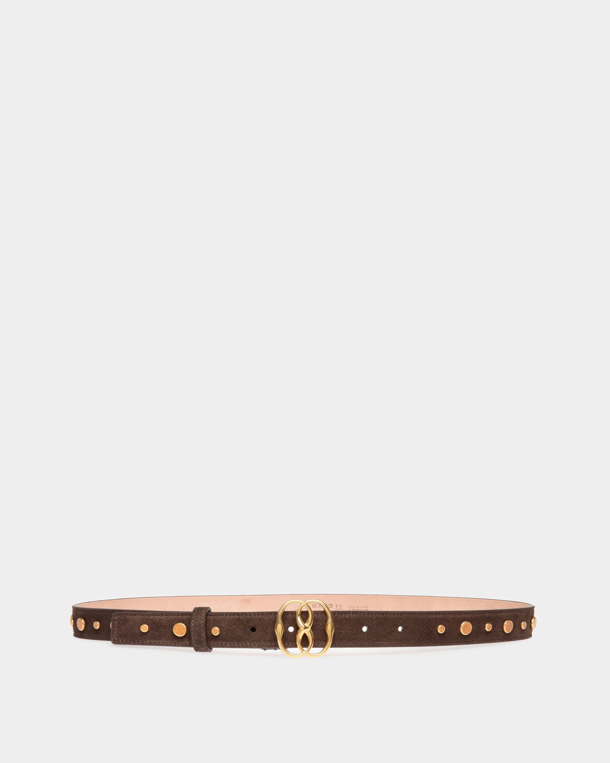 Emblem 長さ固定ベルト ブラウン レザー - 女性 - Bally - 01