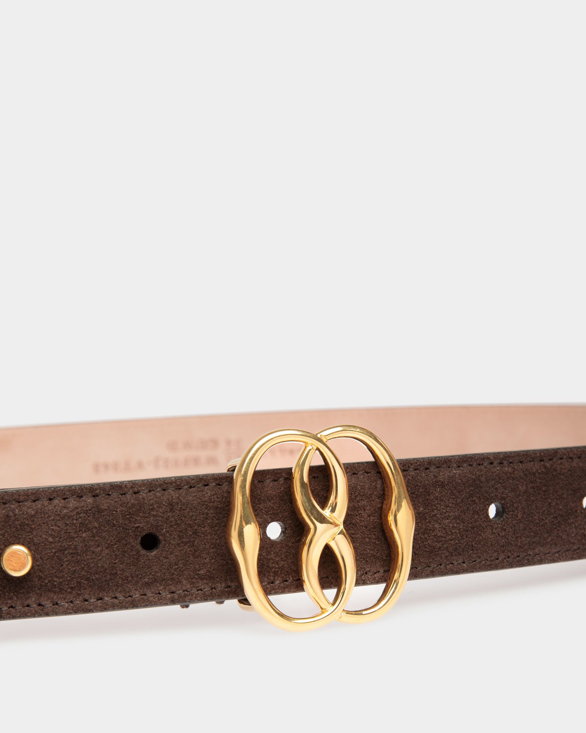 Emblem 長さ固定ベルト ブラウン レザー - 女性 - Bally - 03