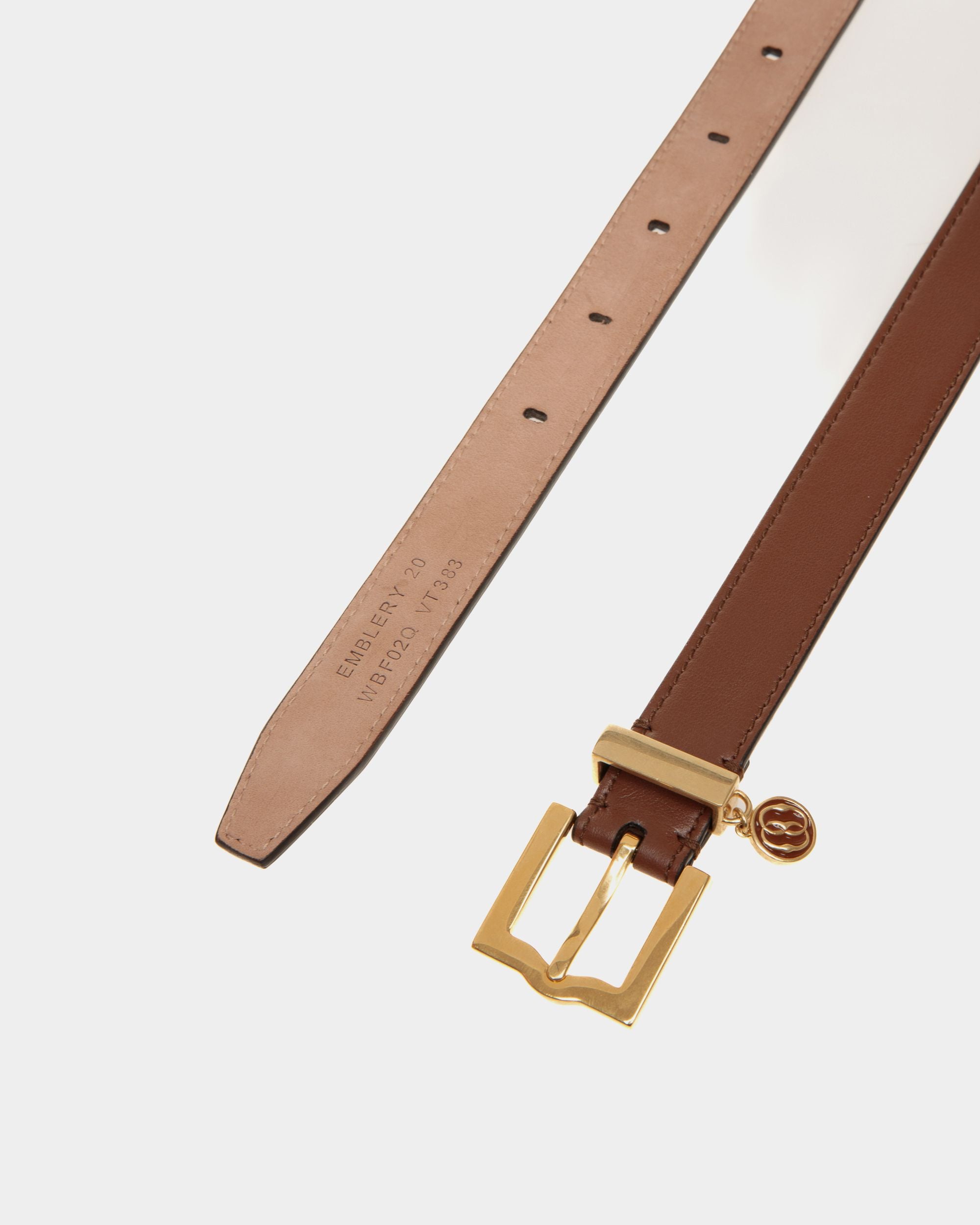 Emblem 20mm ベルト ブラウン レザー - 女性 - Bally - 02