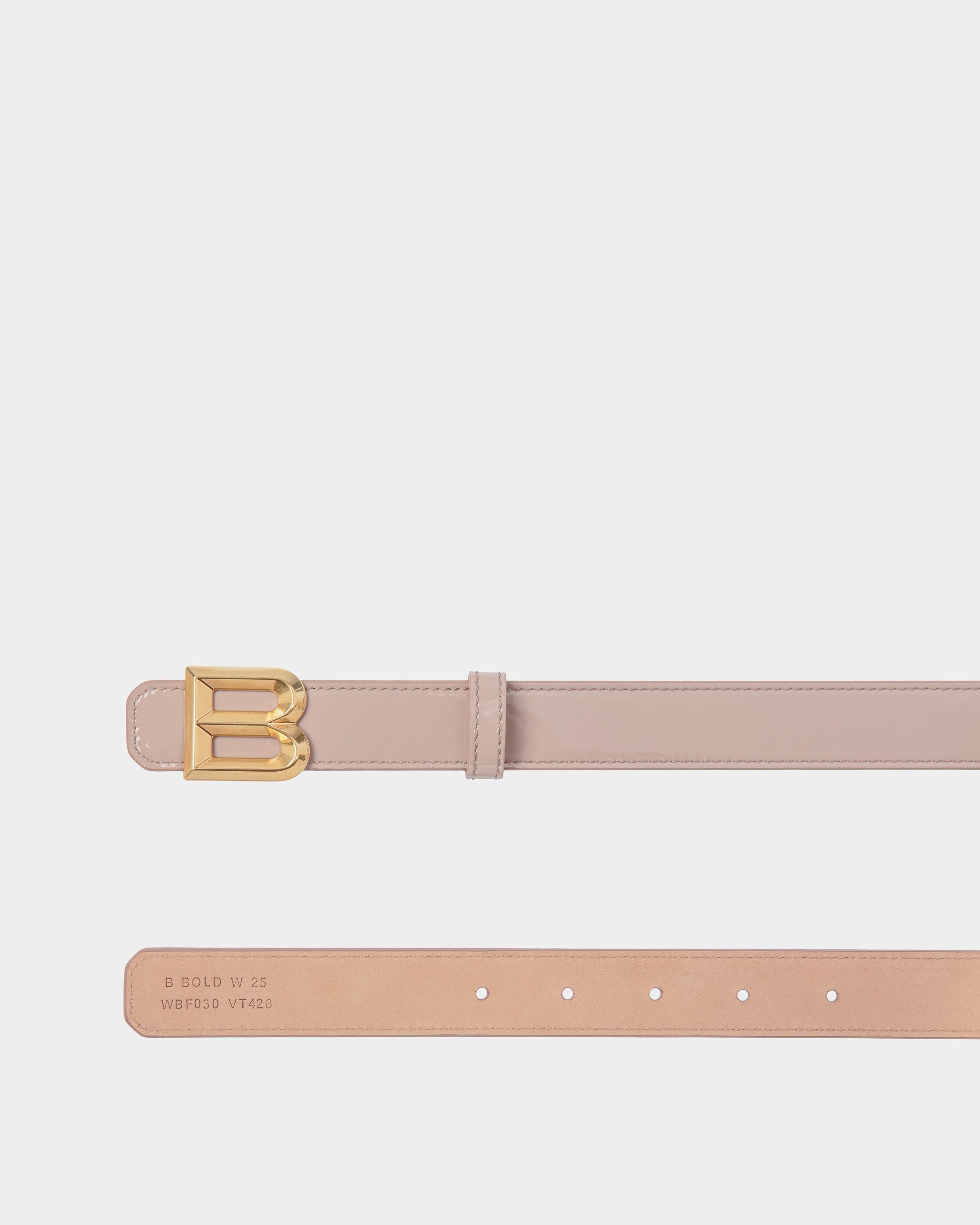 B Bold 25mm ベルト Light Beige パテントレザー - 女性 - Bally - 02