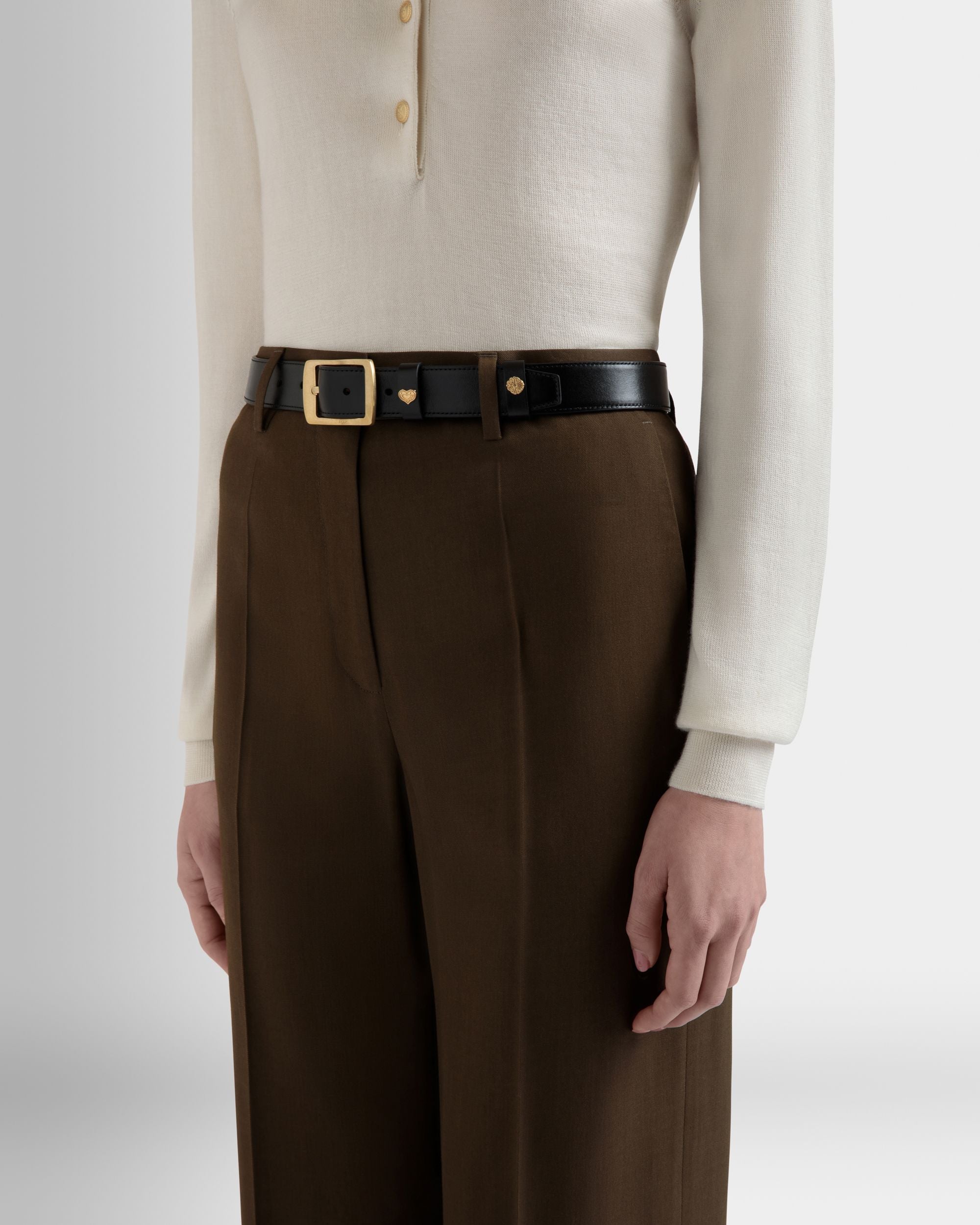 Glen 30mm ベルト ブラック レザー - 女性 - Bally - 04